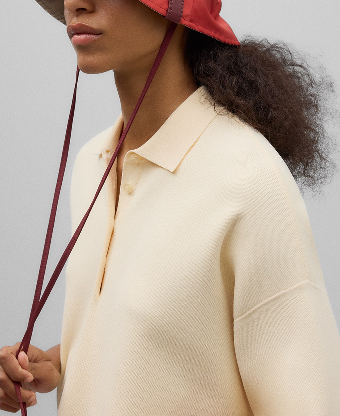 Reversible nylon fabric hat woman image number 4