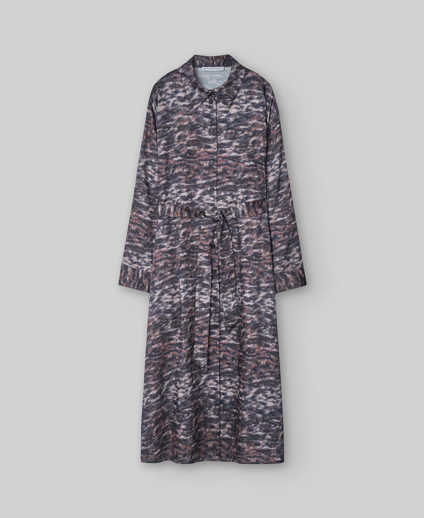Animal print shirt dress woman image number 4