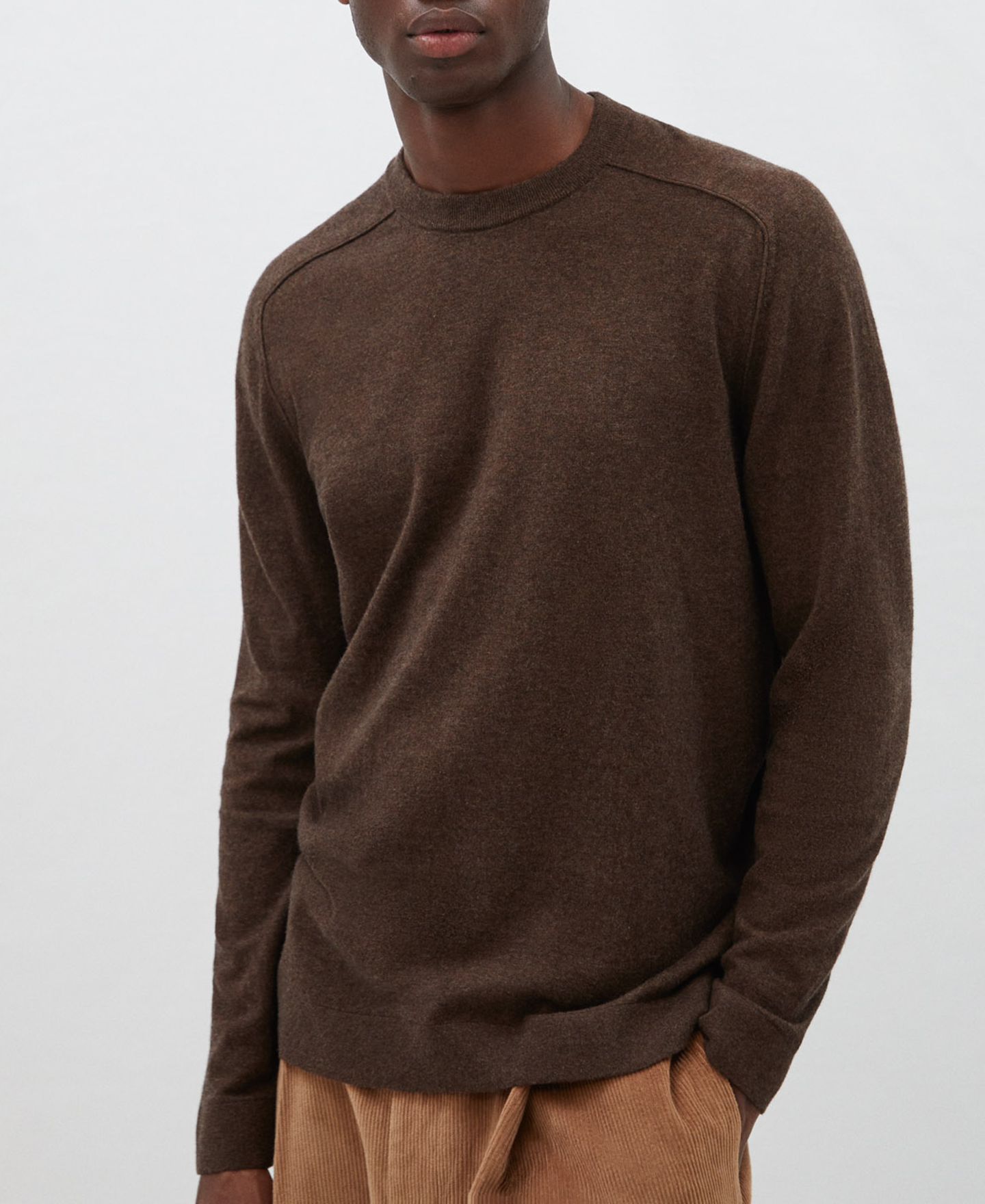 Merino wool and cotton sweater image number 0