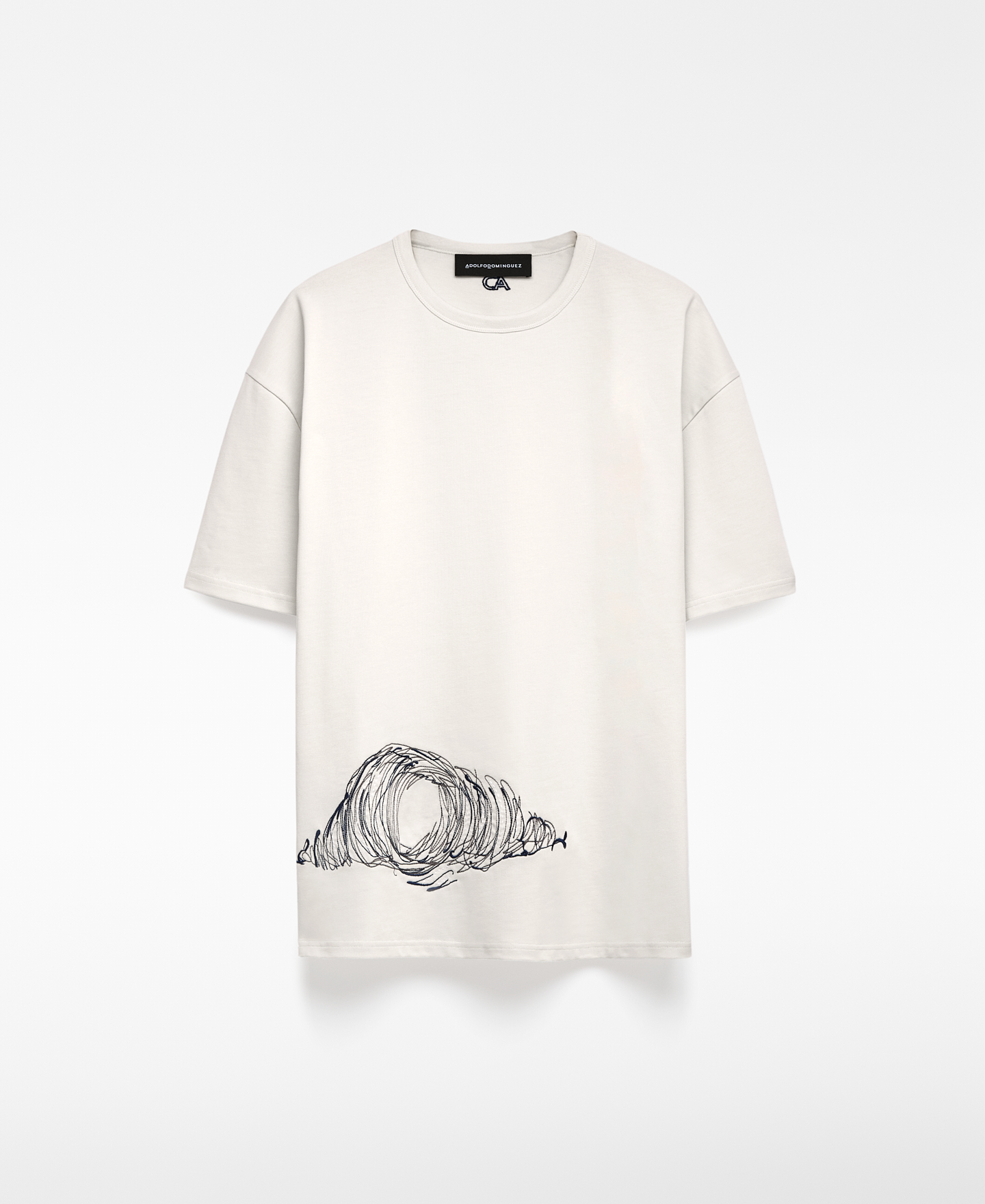 Camiseta bordada algodón orgánico hombre image number 4