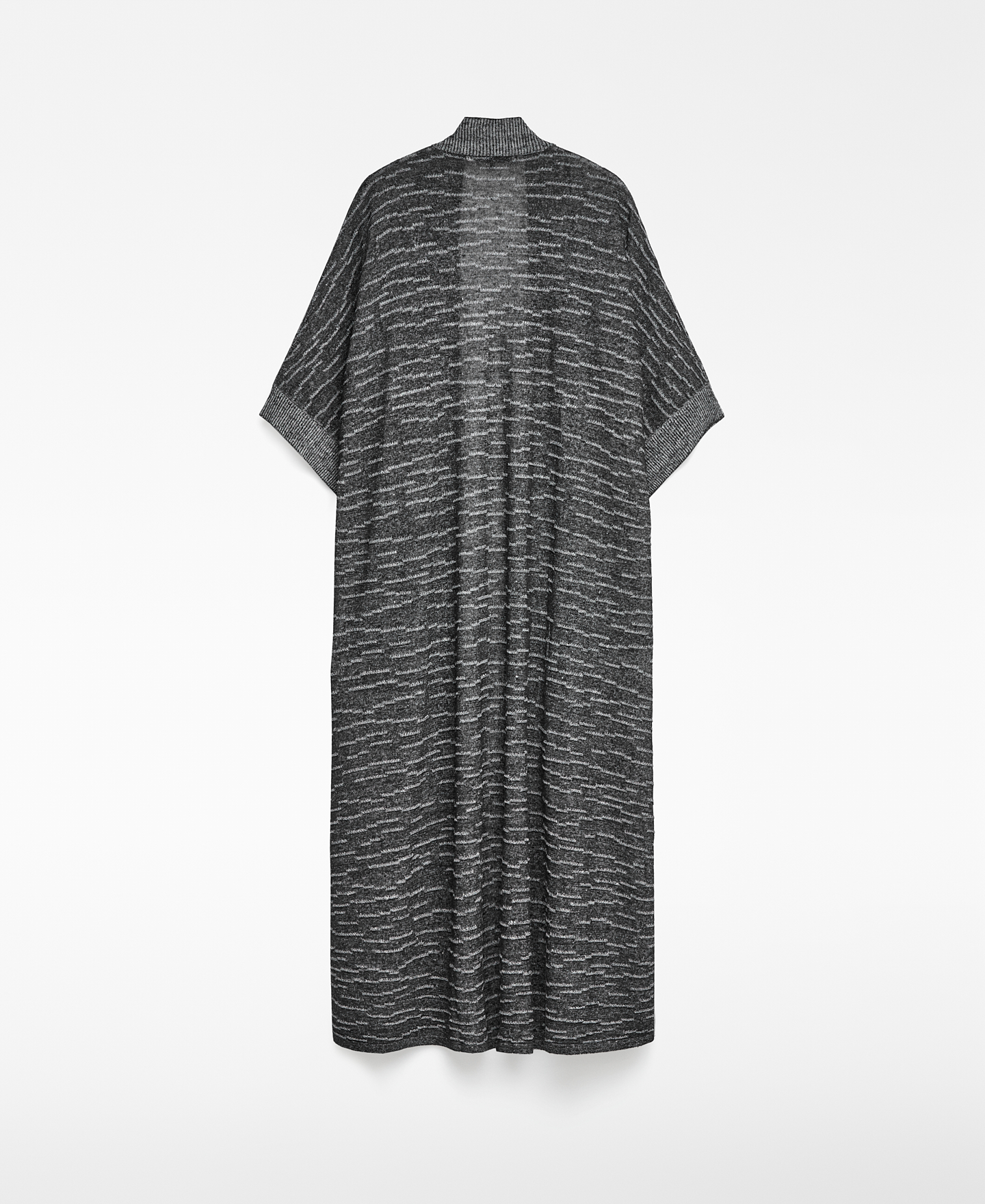 Plated knit kimono jacket woman image number 5