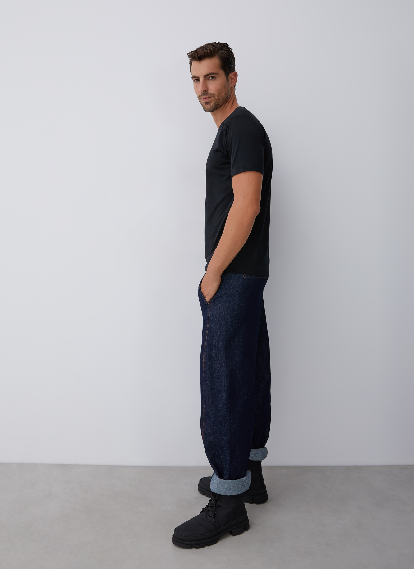 Lyocell and cotton t-shirt image number 3