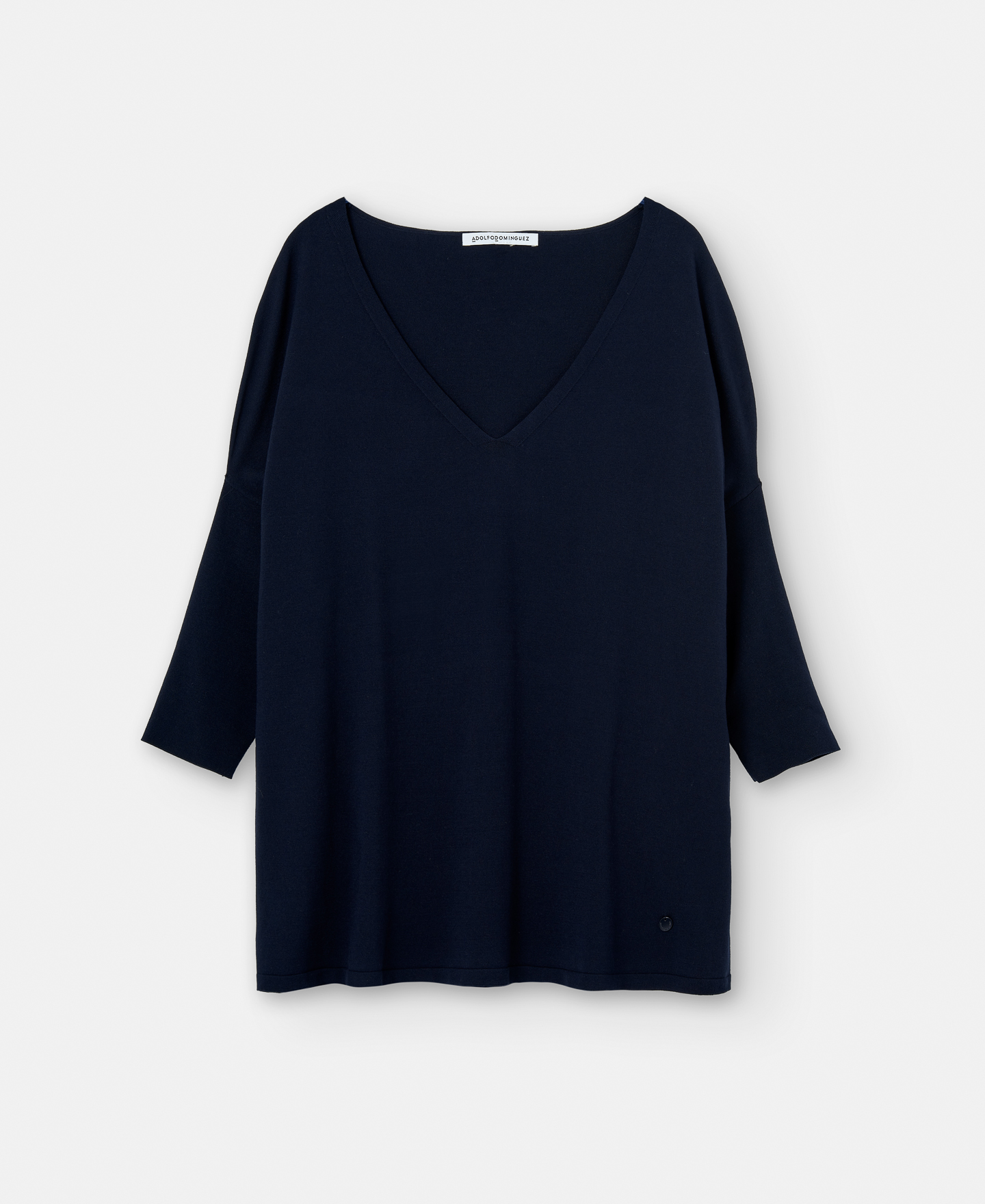 V-neck sweater in viscose image number 4