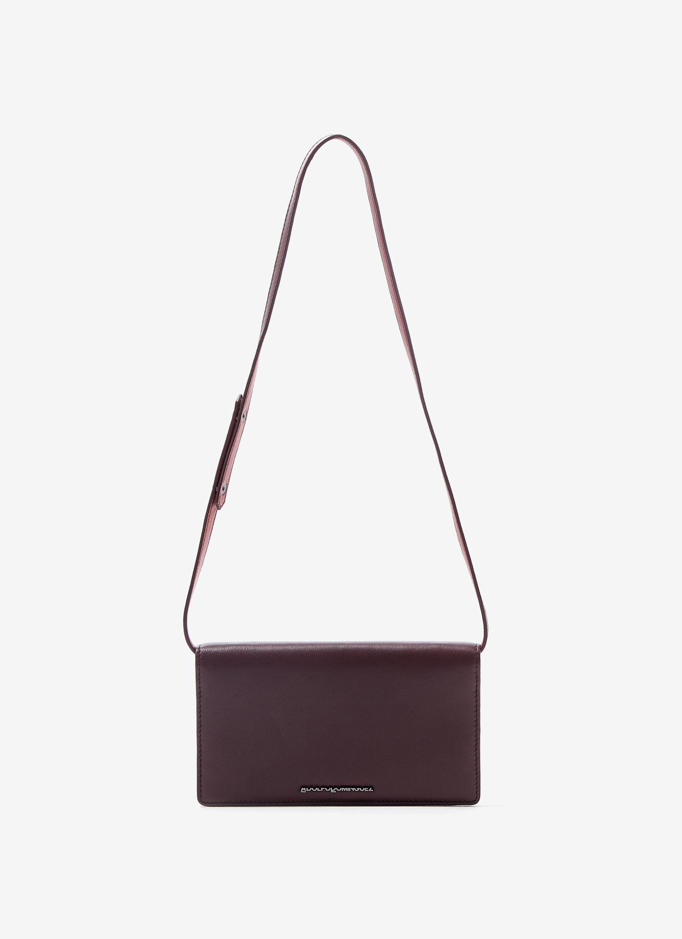 Two-coloured clutch in nappa leather image number 0