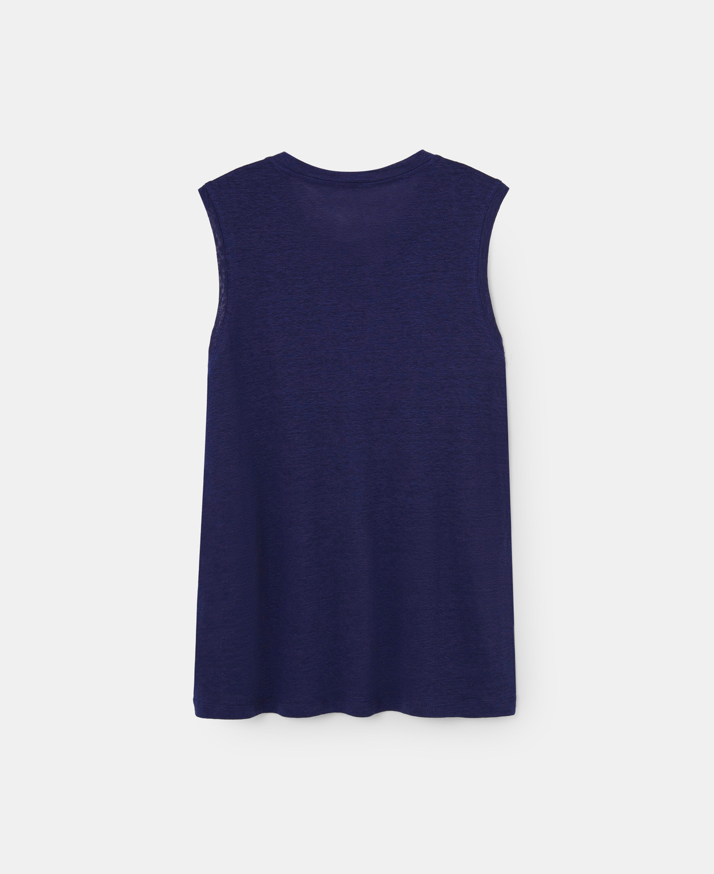 Sleeveless linen t-shirt image number 4