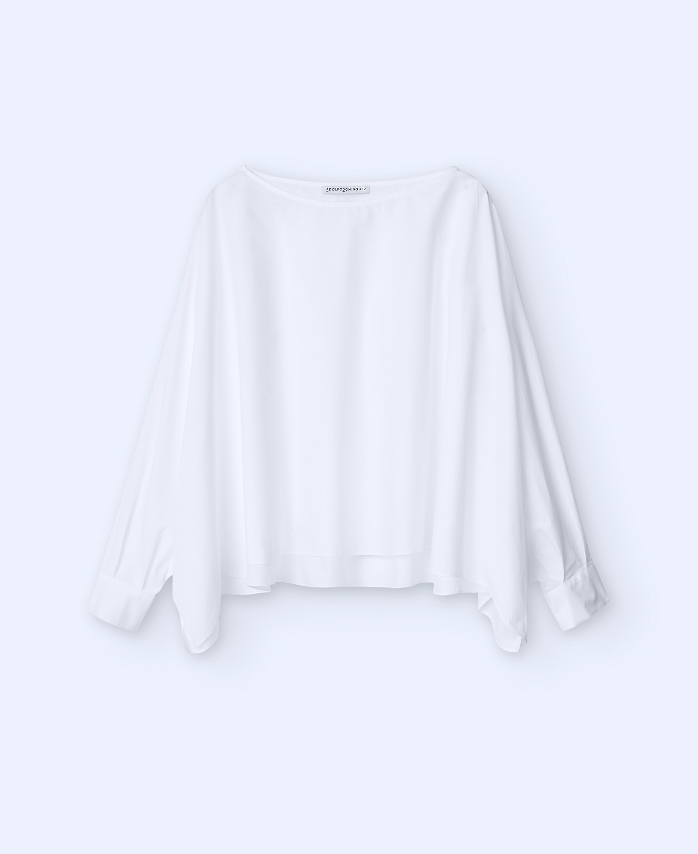 Cotton crew neckline top image number 4