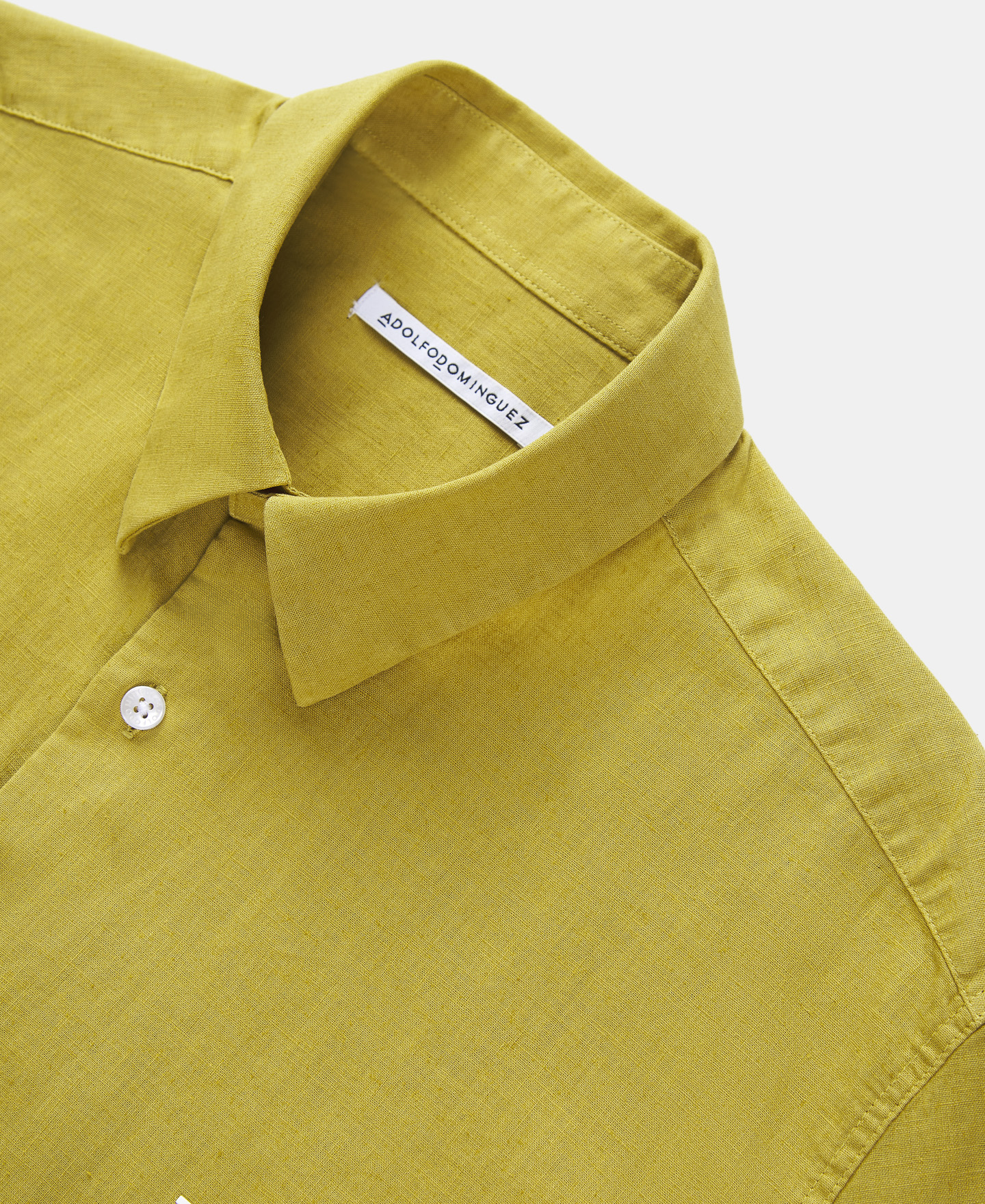 Camisa de lino y algodón manga corta image number 6