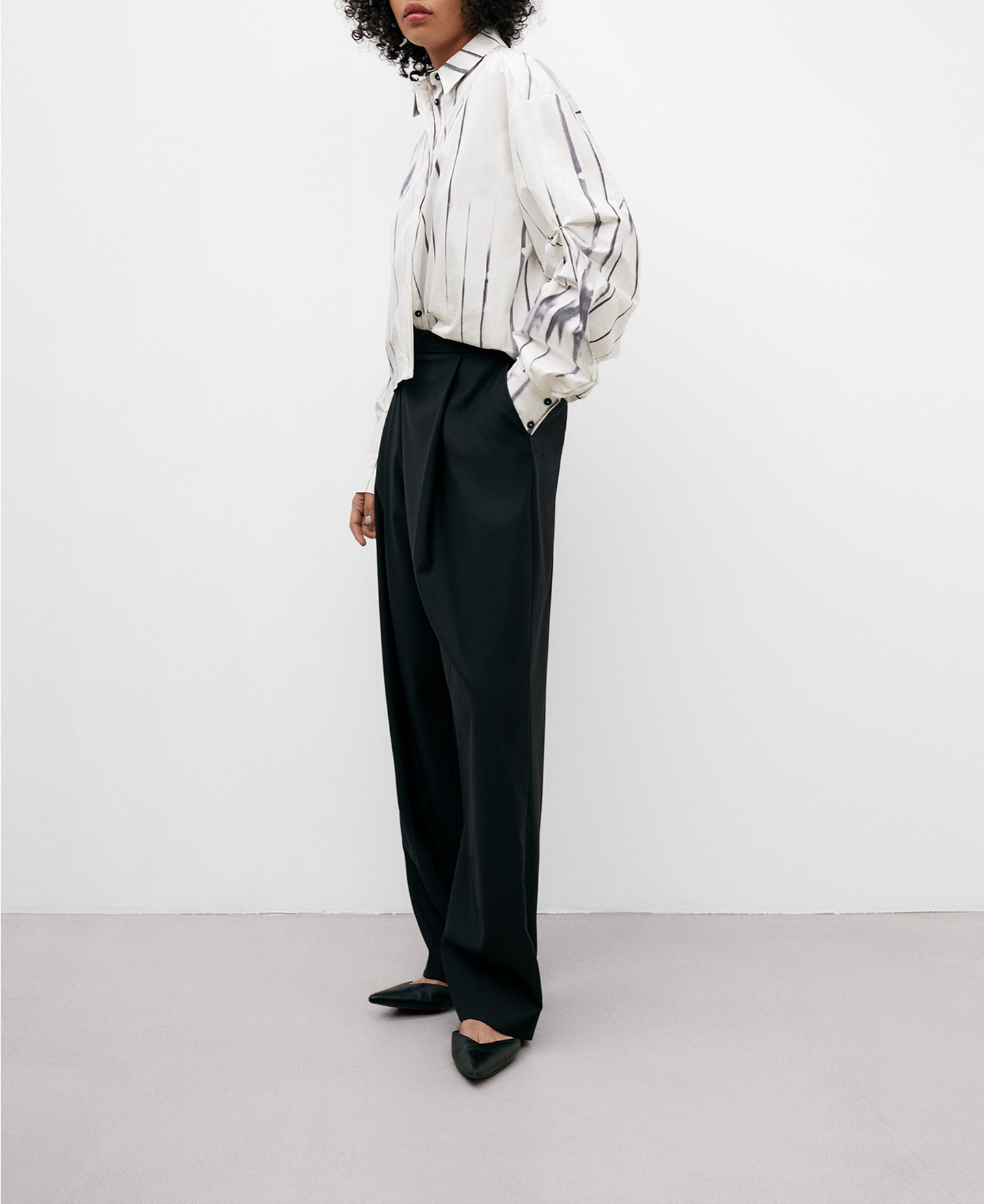 Camisa corta estampada mujer en algodón image number 1