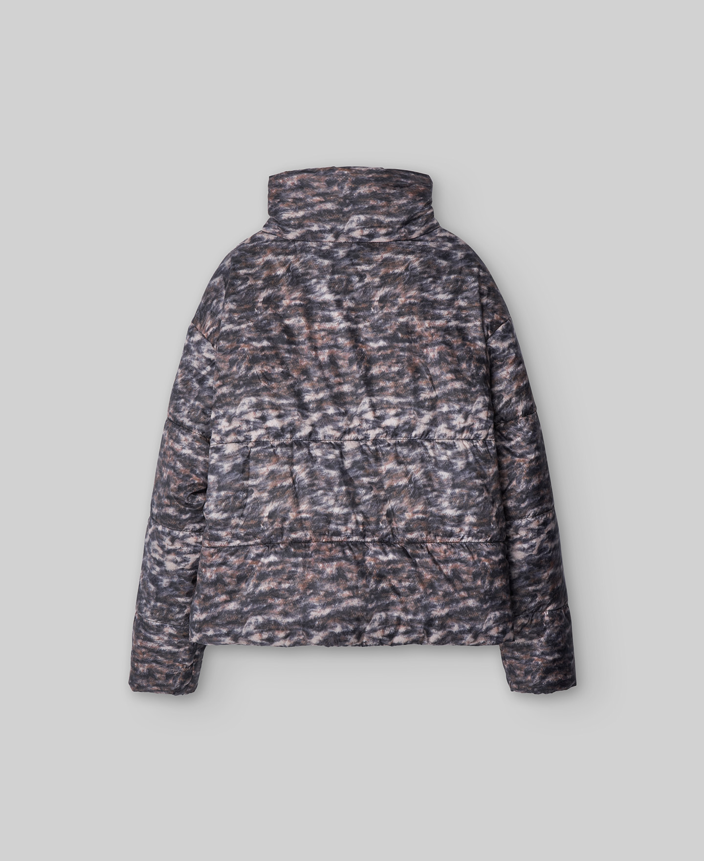 Chaqueta acolchada estampada mujer image number 5