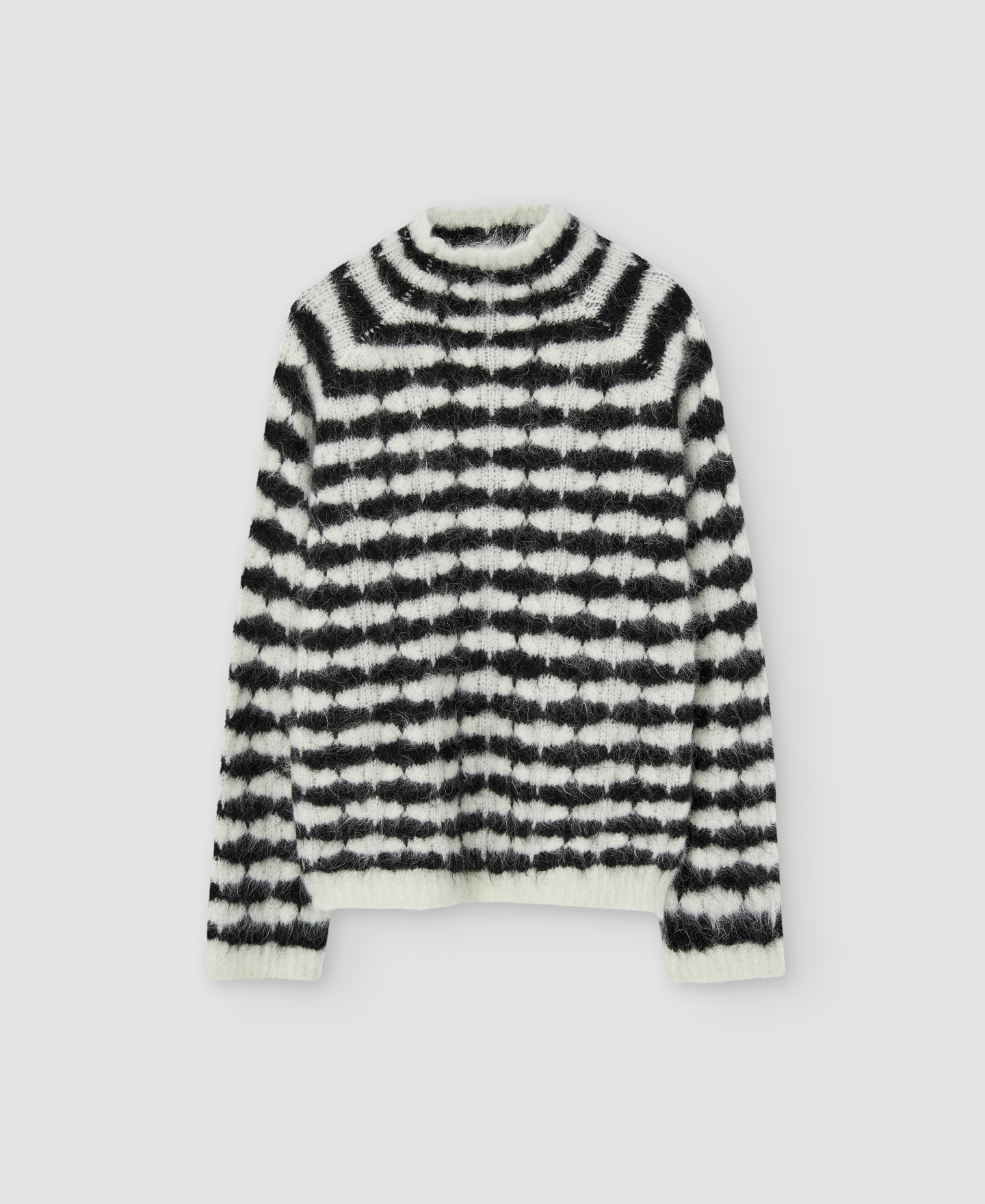 Raglan sleeve funnel collar sweater image number 4