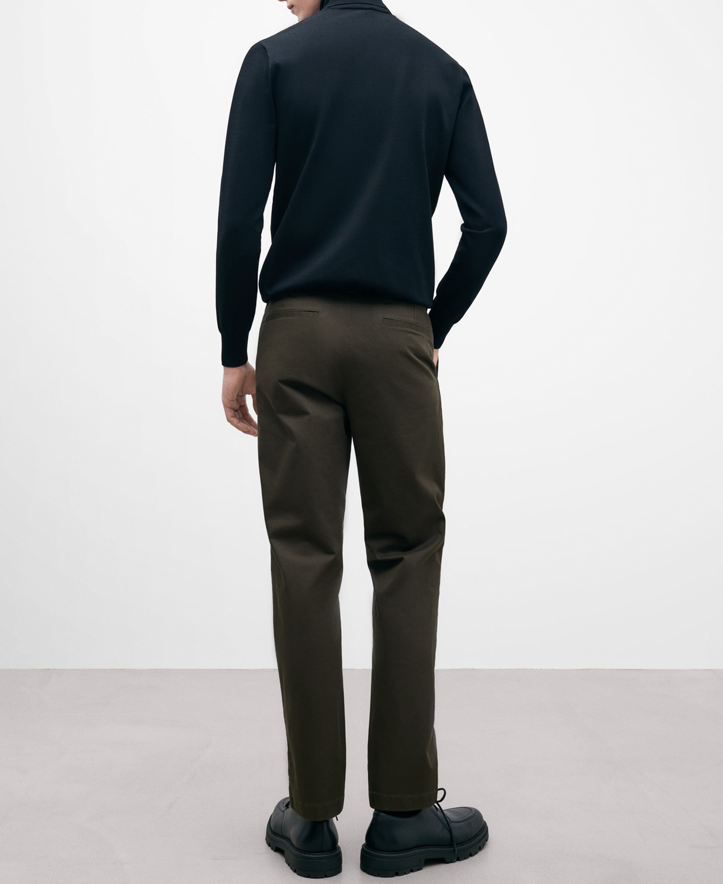 Cotton twill chino trousers image number 2