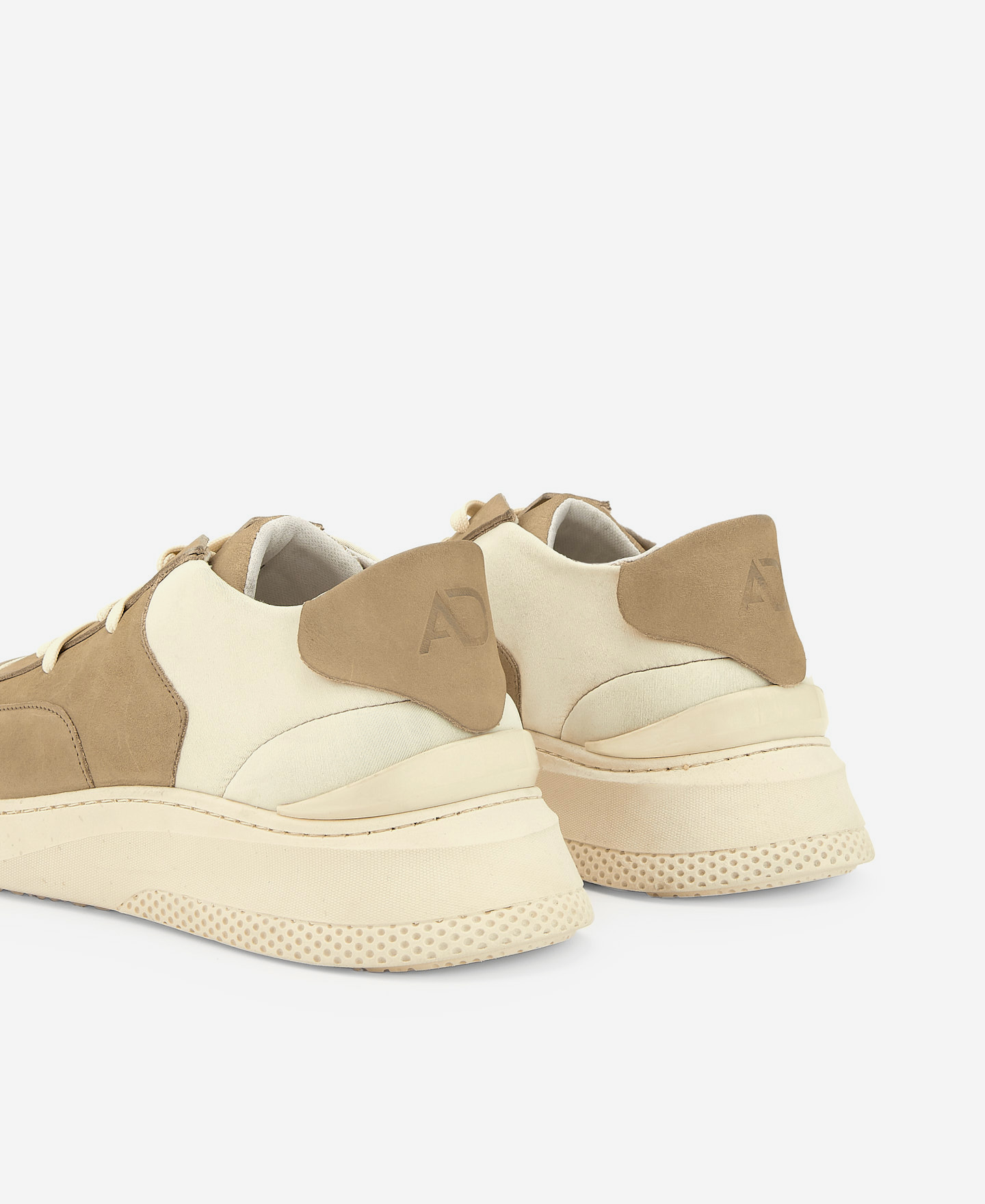 Leather and neoprene sneaker. image number 2