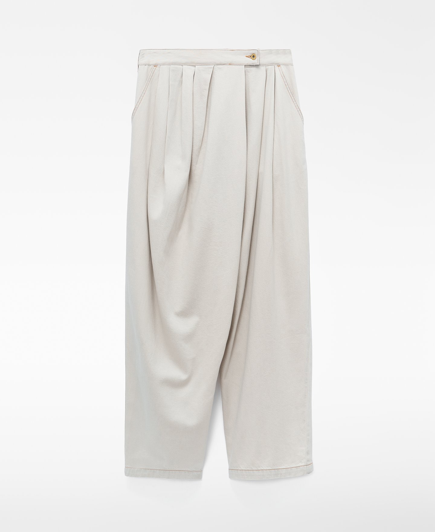 Pantal&oacute;n baggy cruzado denim algod&oacute;n image number 4