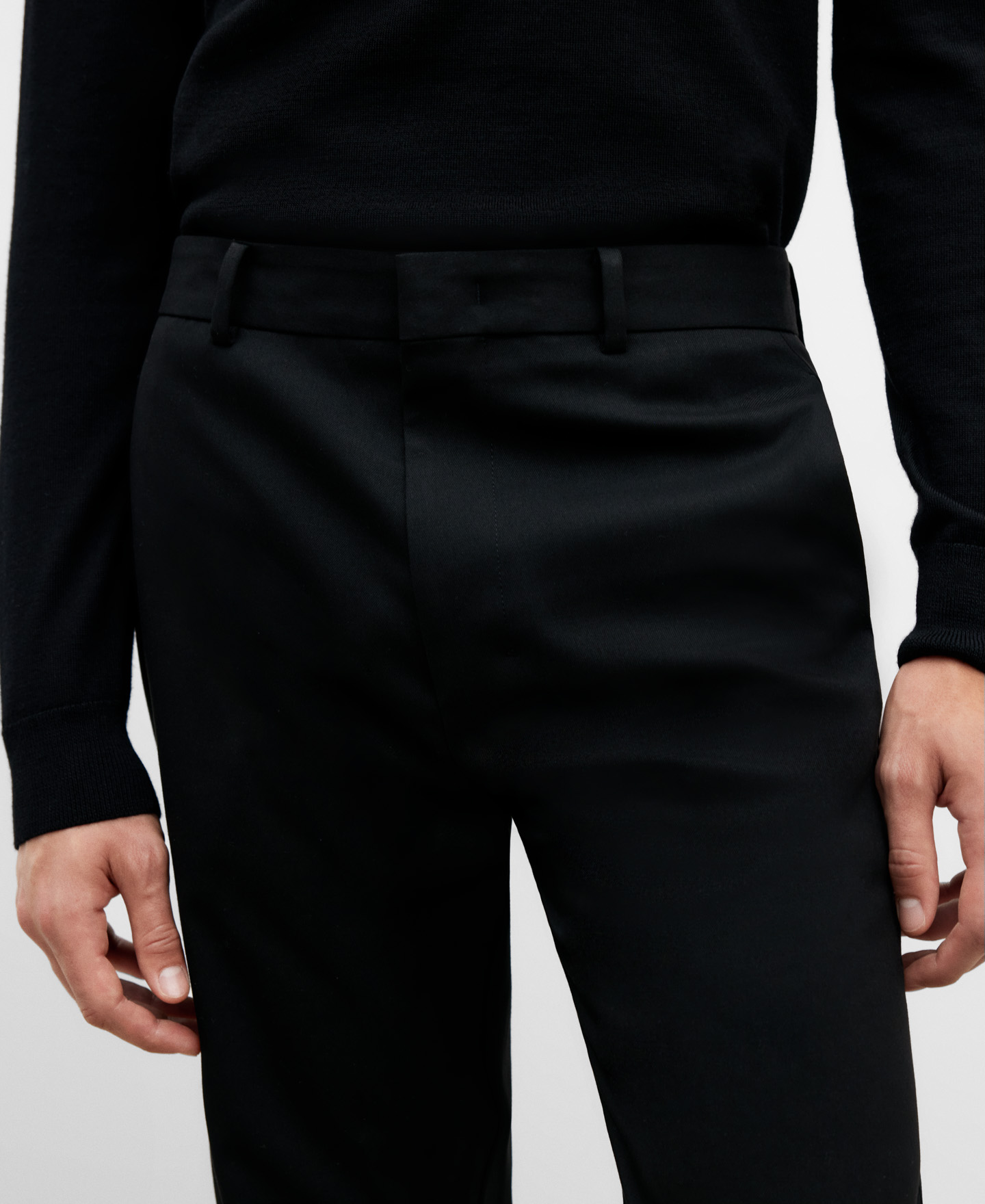 Pantalon de costume noir slim fit image number 3