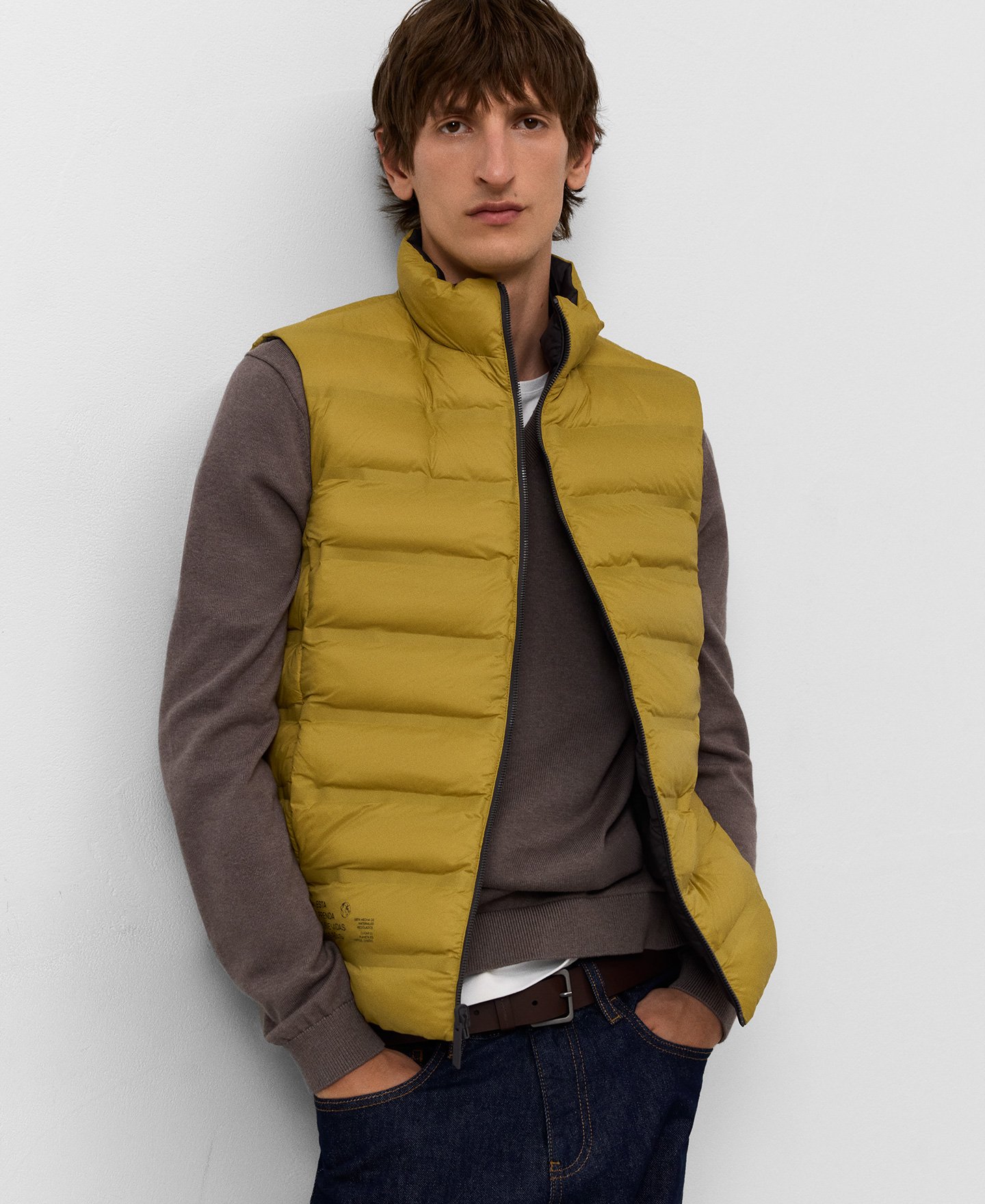 Chaleco acolchado reversible hombre image number 0