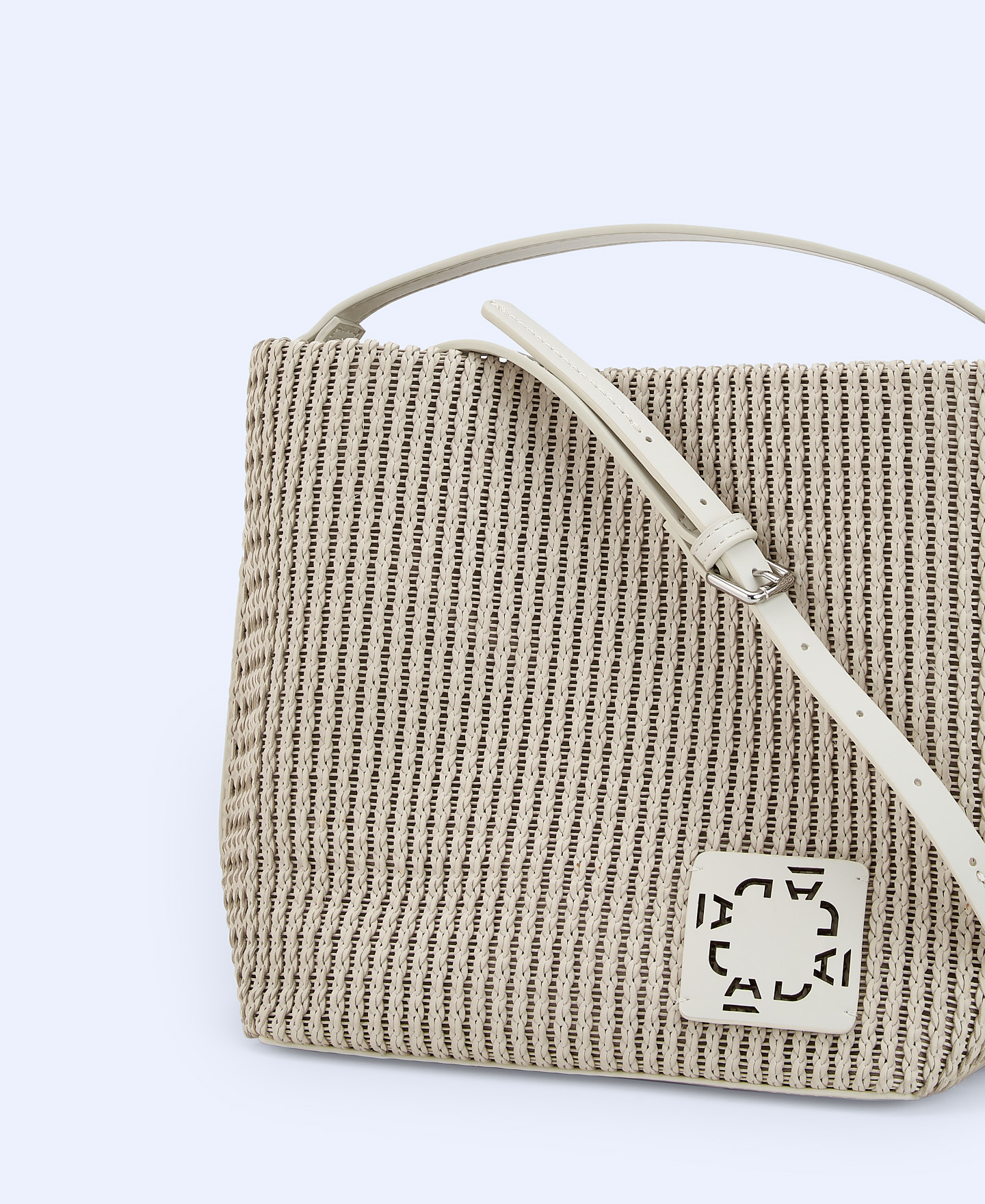 Medium braided recycled bucket bag image number 2