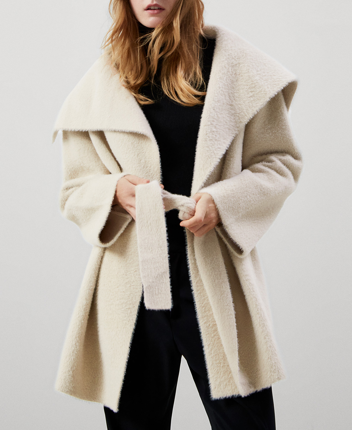 Oversize funnel collar jacket image number 0