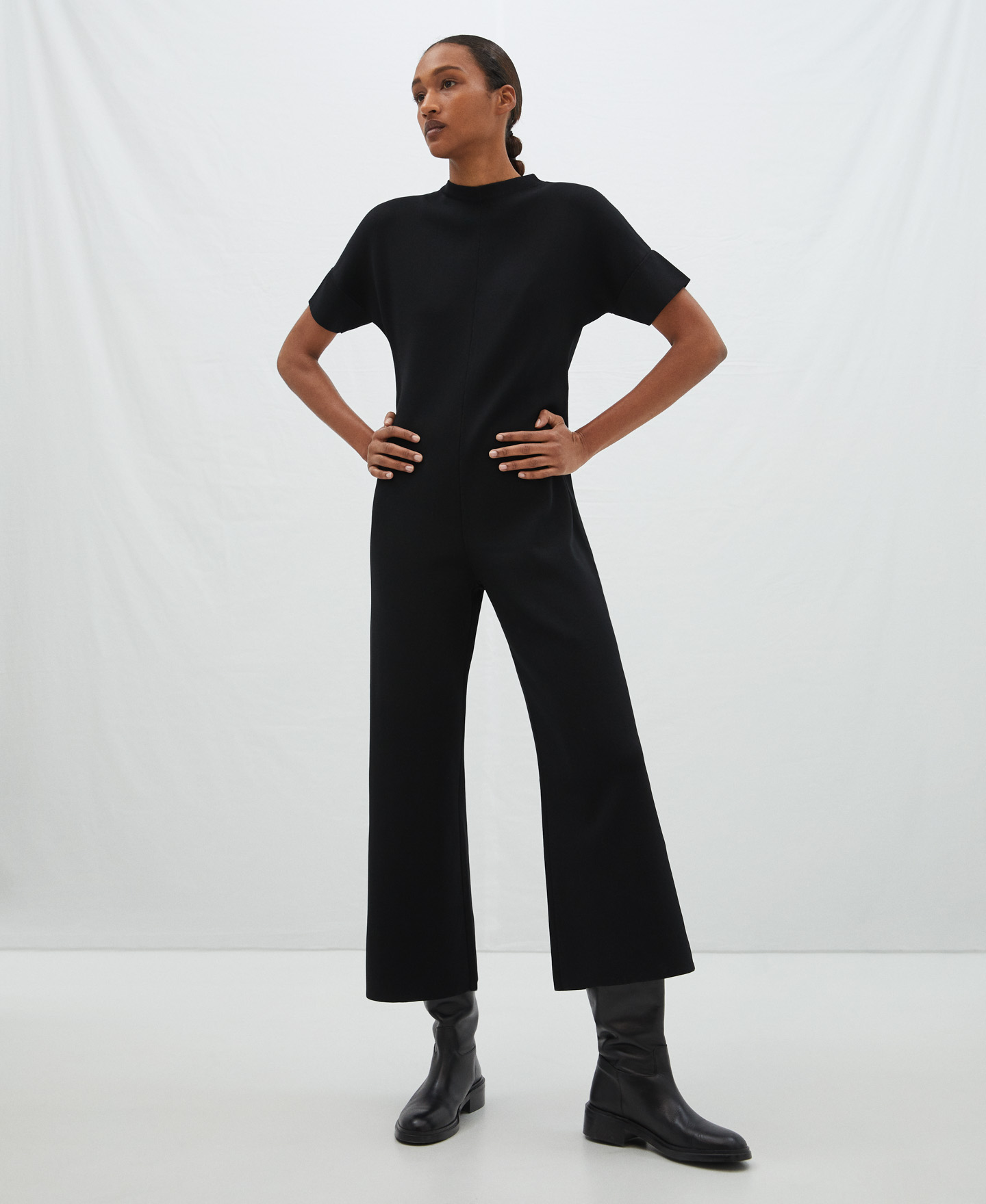 Viscose knitted jumpsuit image number 0