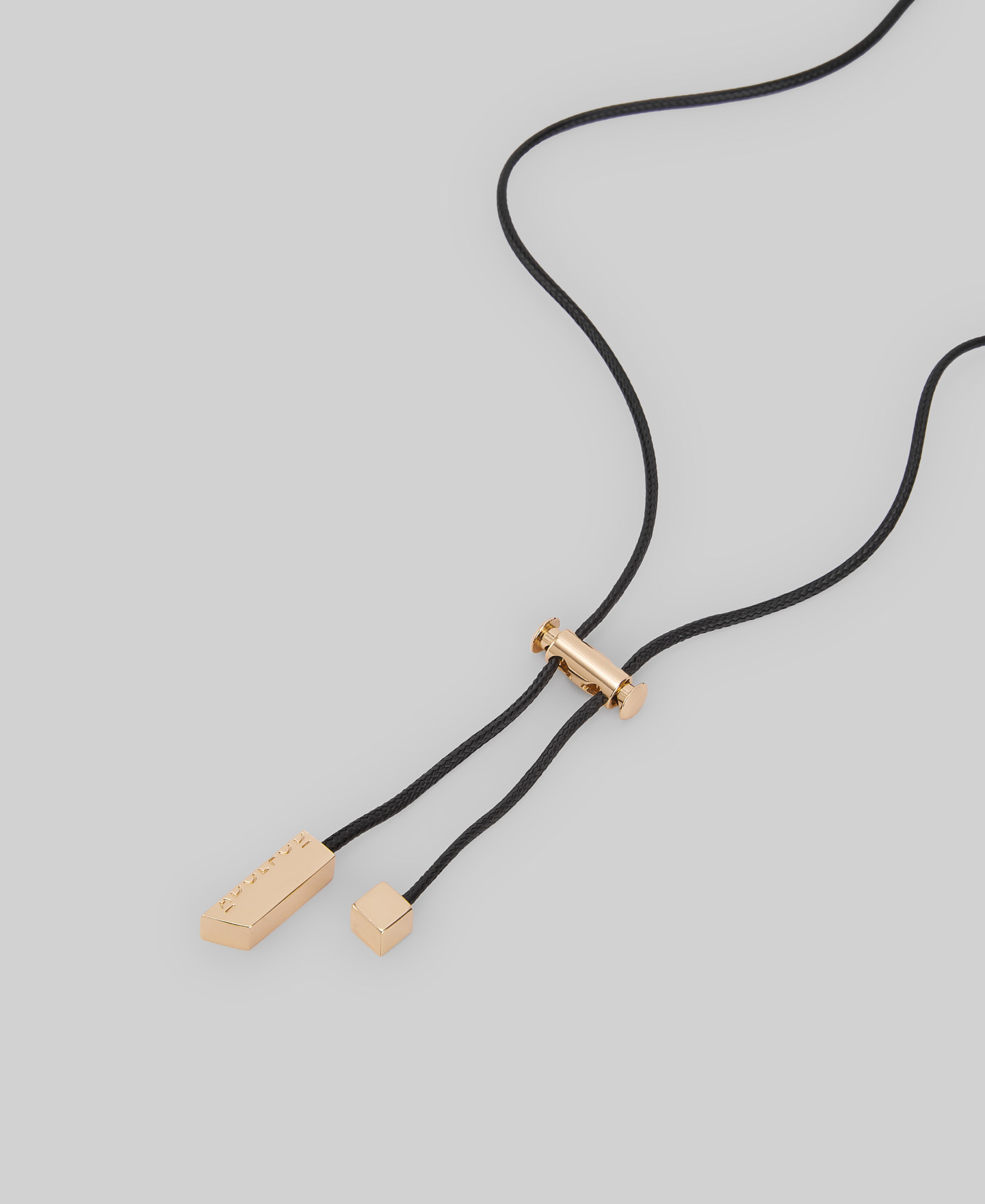 Wood brick necklace woman image number 2