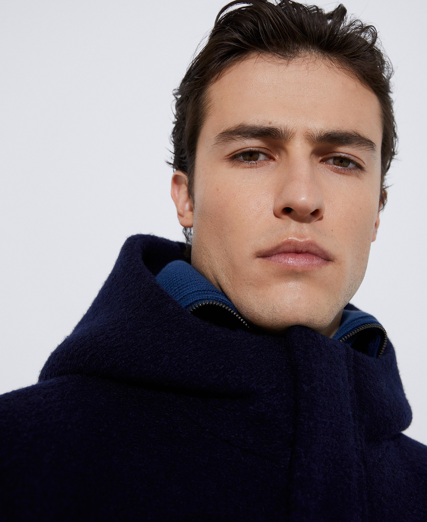Nautical jacket in nylon and merino wool image number 4