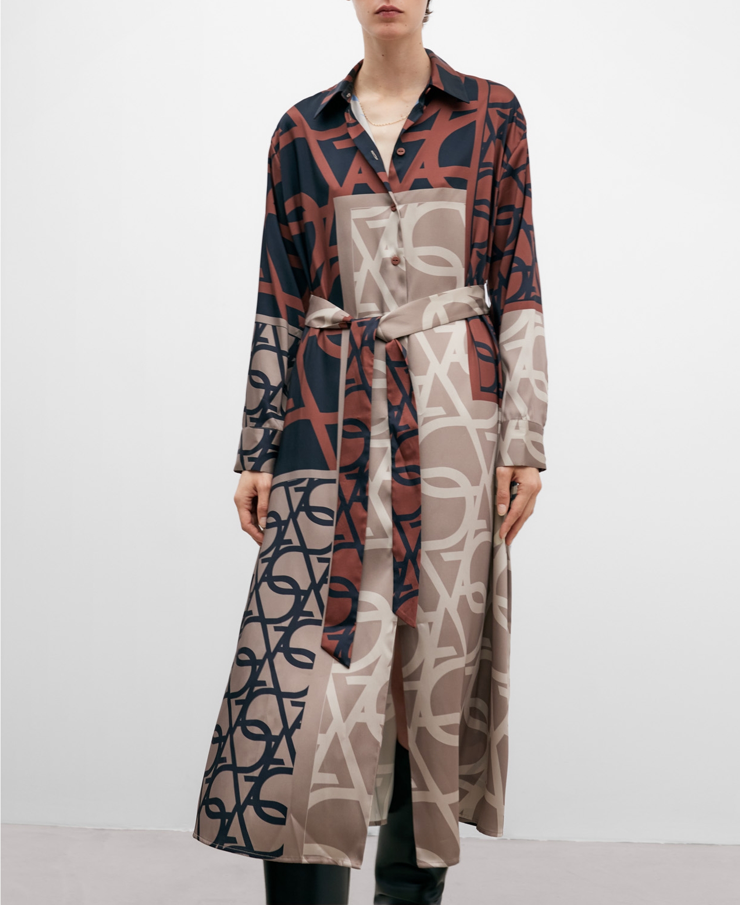 Recycled polyester dress for women image number 0