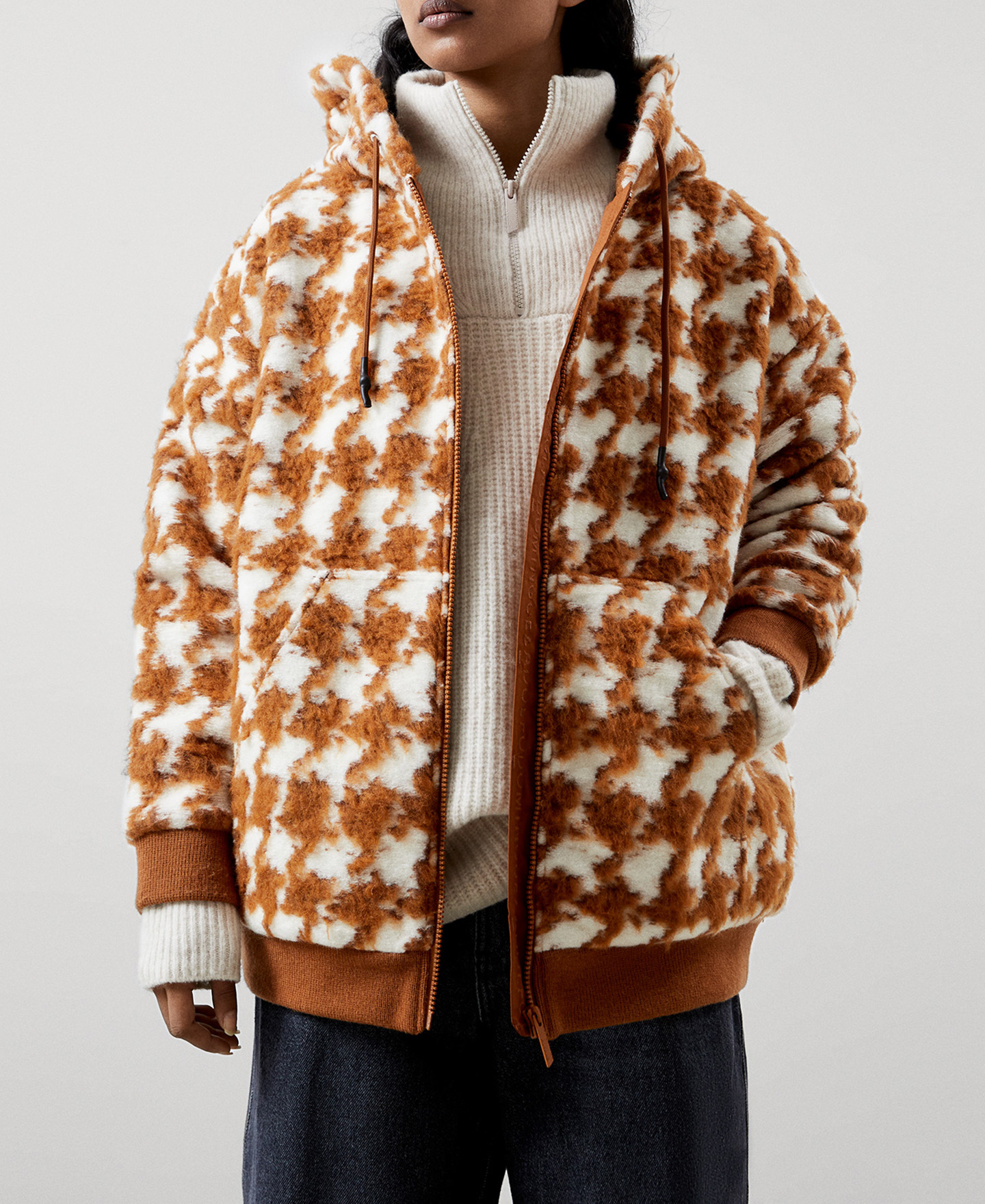 Cotton hooded jacket image number 0