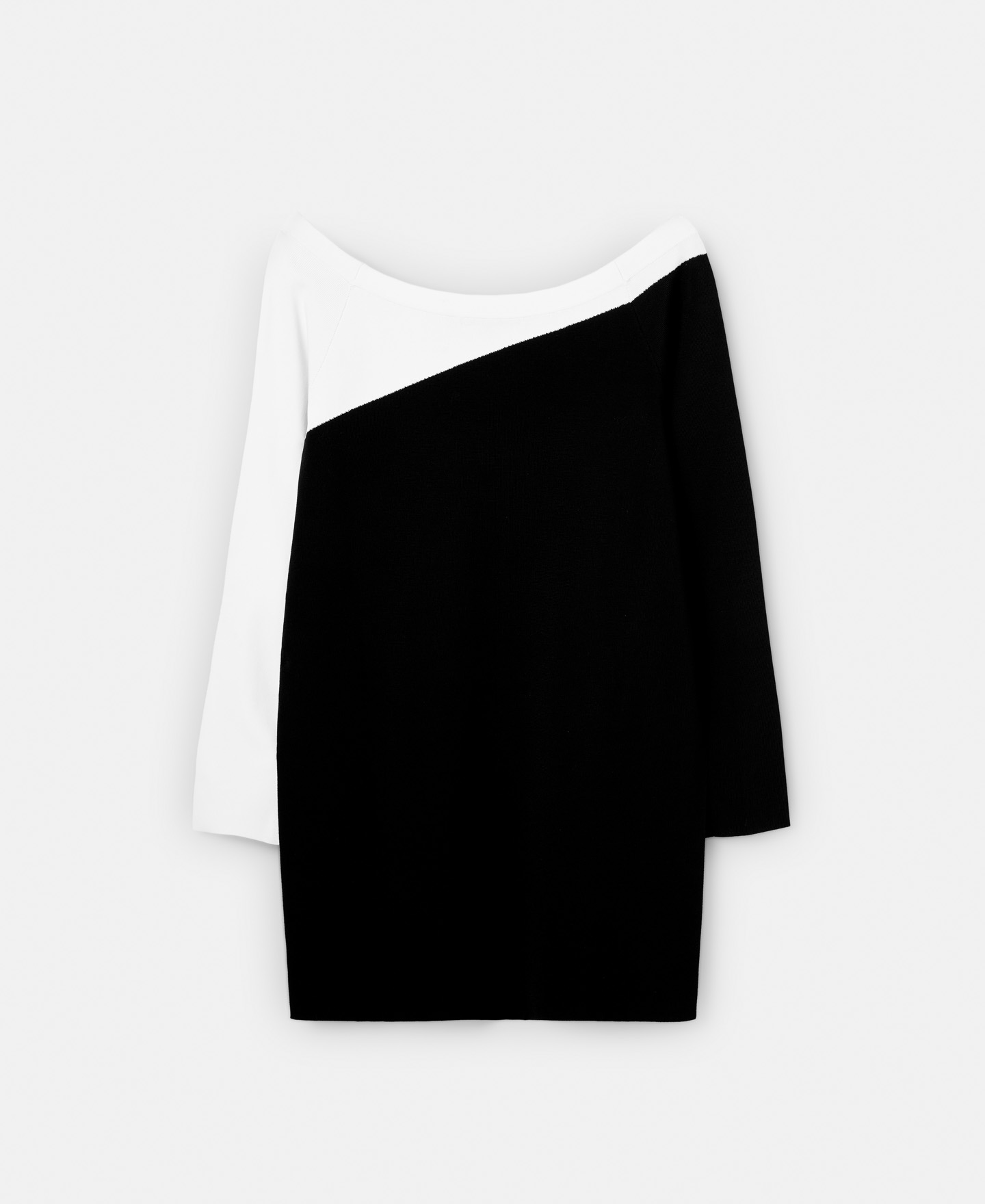 Bicolor intarsia sweater image number 5
