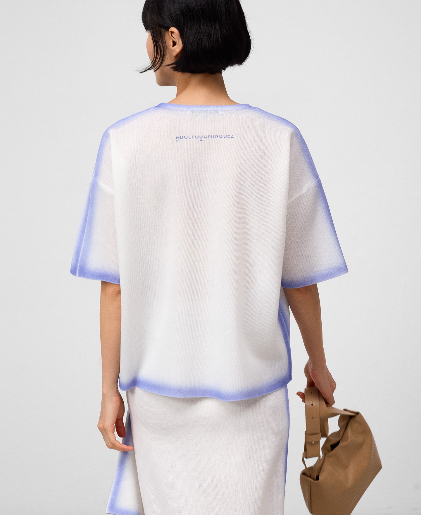 Spray-effect knit sweater woman image number 2