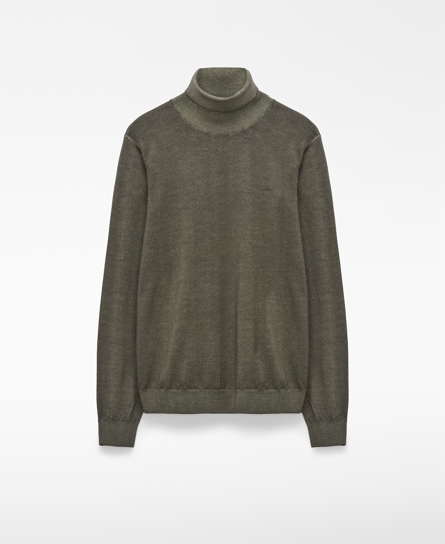 Garment-dyed merino wool sweater image number 0