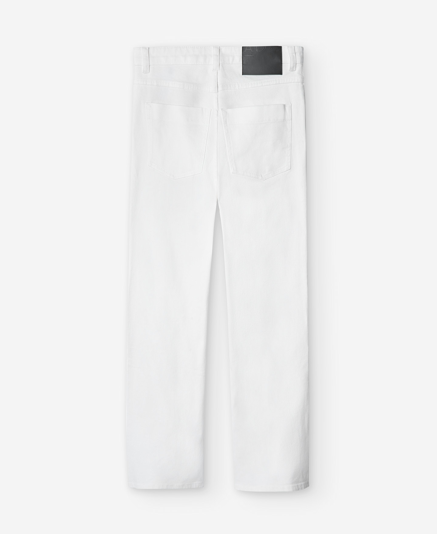 White denim trousers for women image number 5