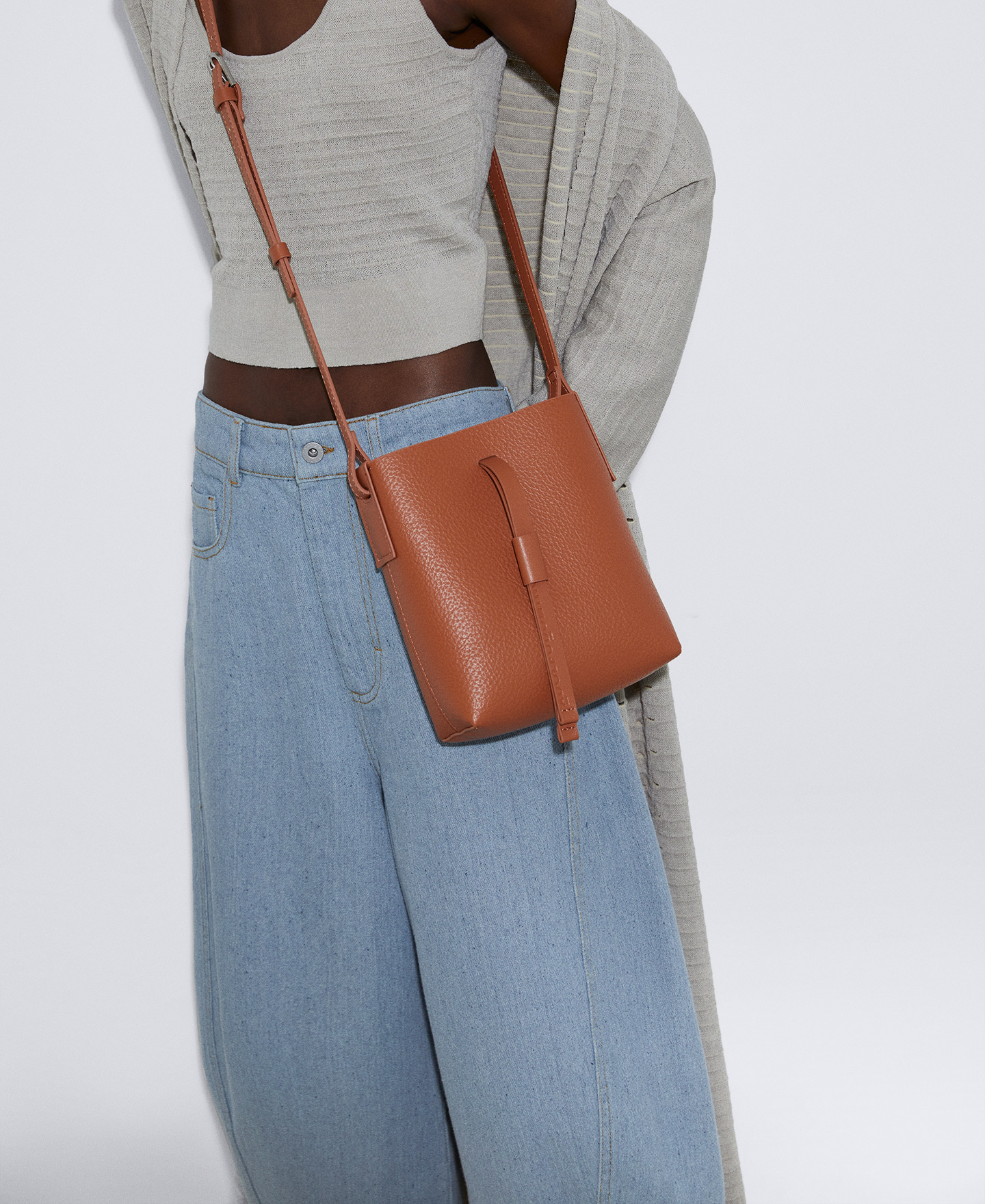 Recycled material mini bag image number 4