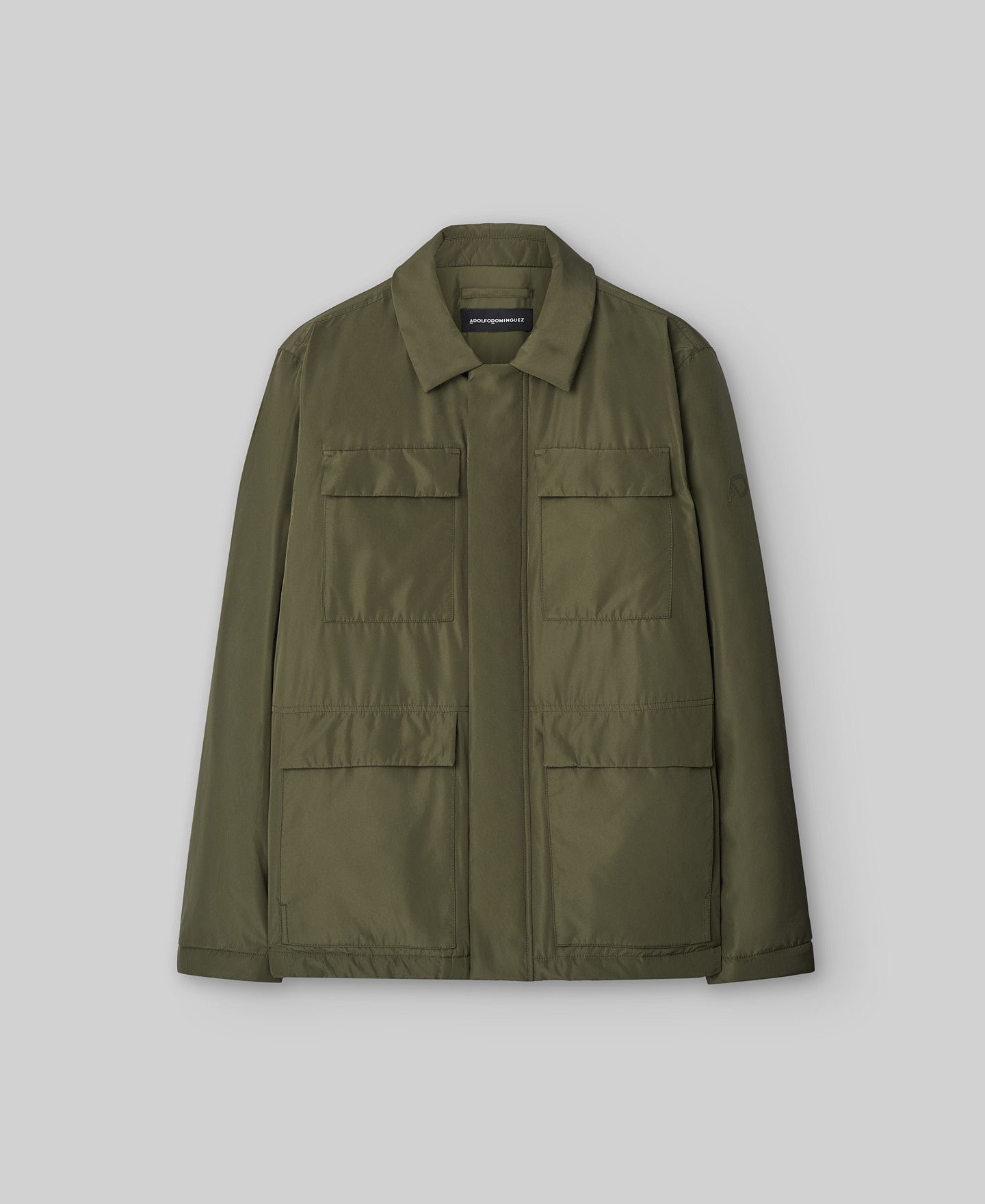 Khaki quilted coat man image number 4