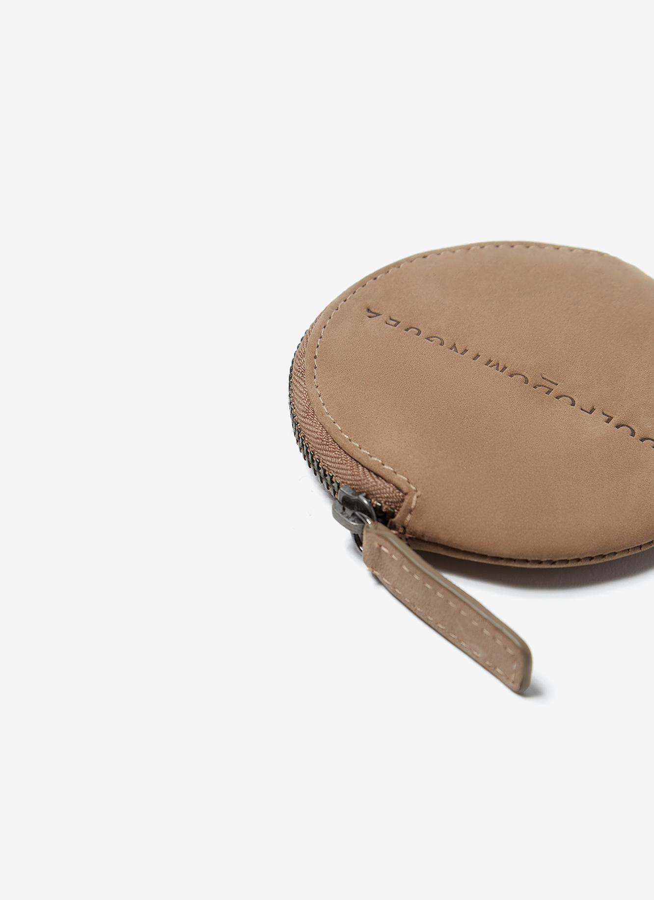 Rounded leather coin holder image number 0