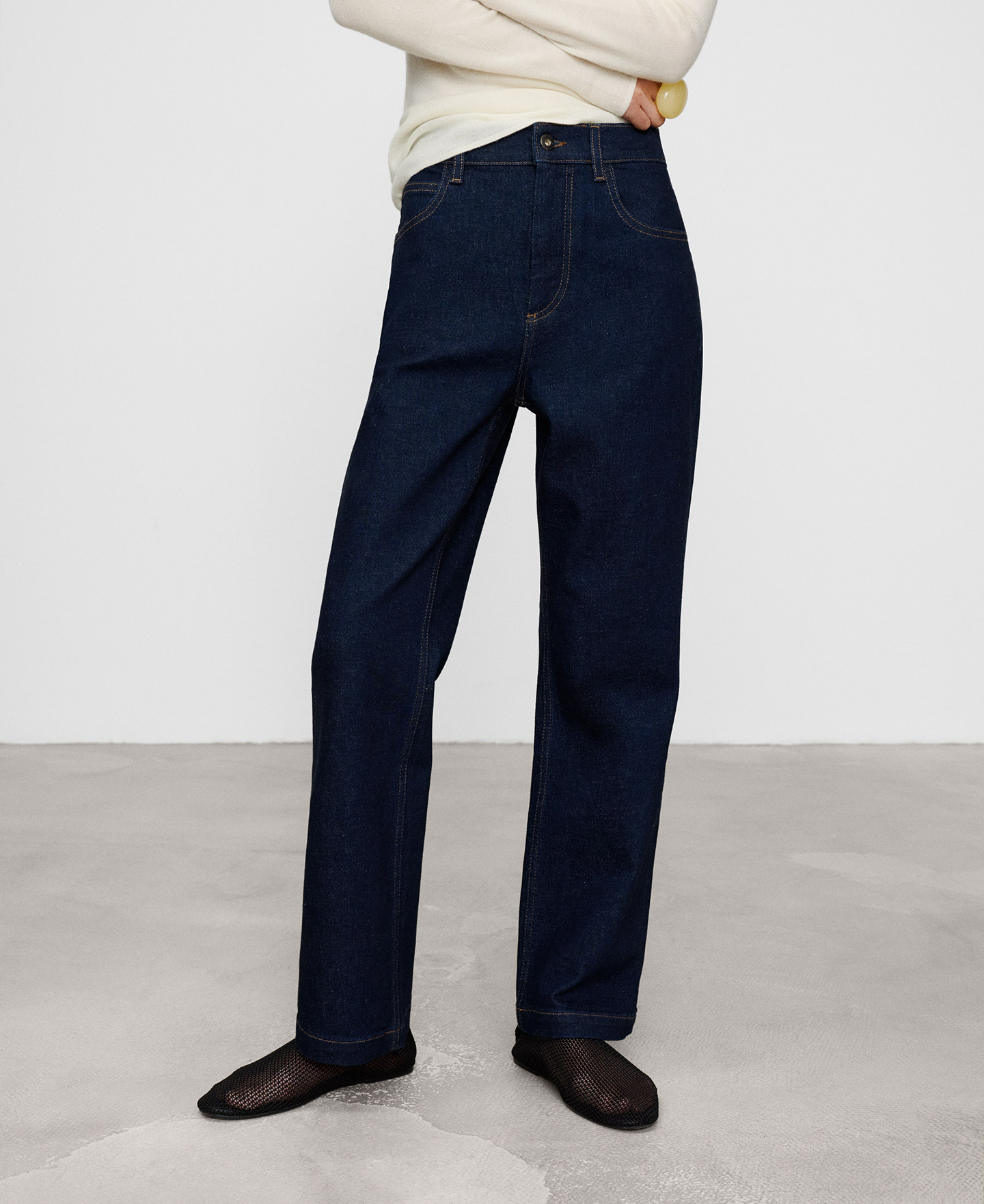 Comfort denim trousers image number 0