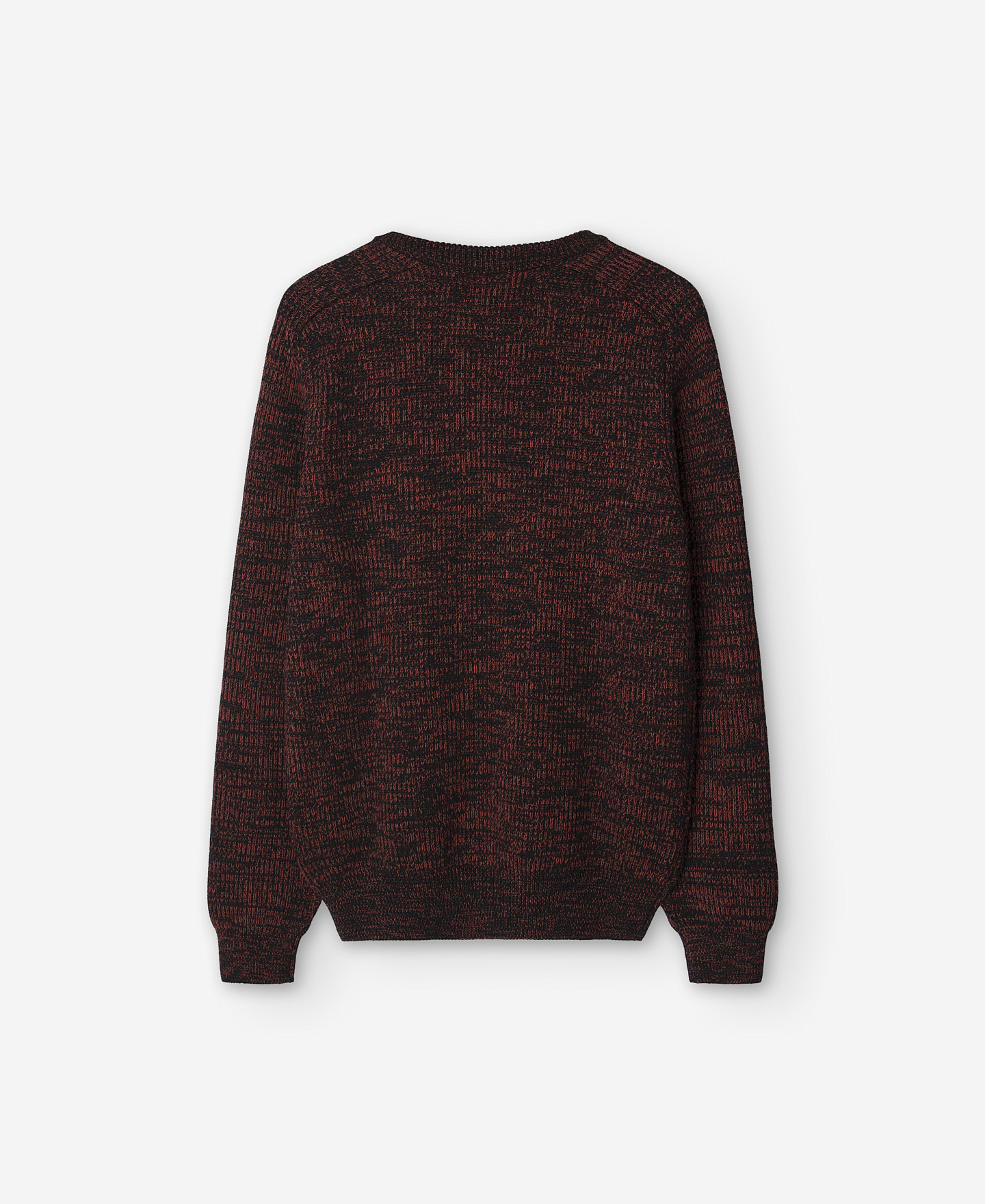 Black and orange crew neckline sweater image number 5