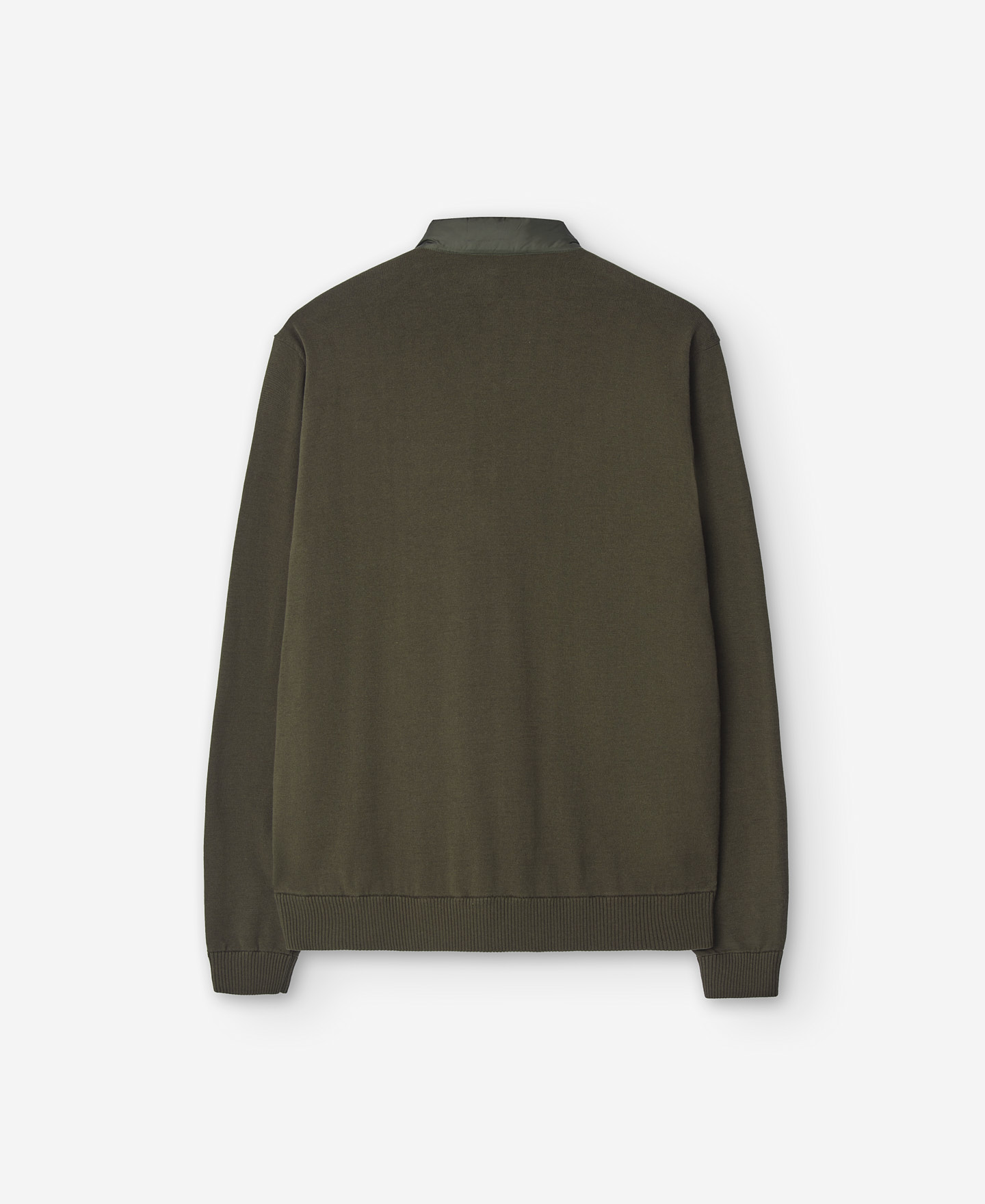 Green cotton cardigan for men image number 5
