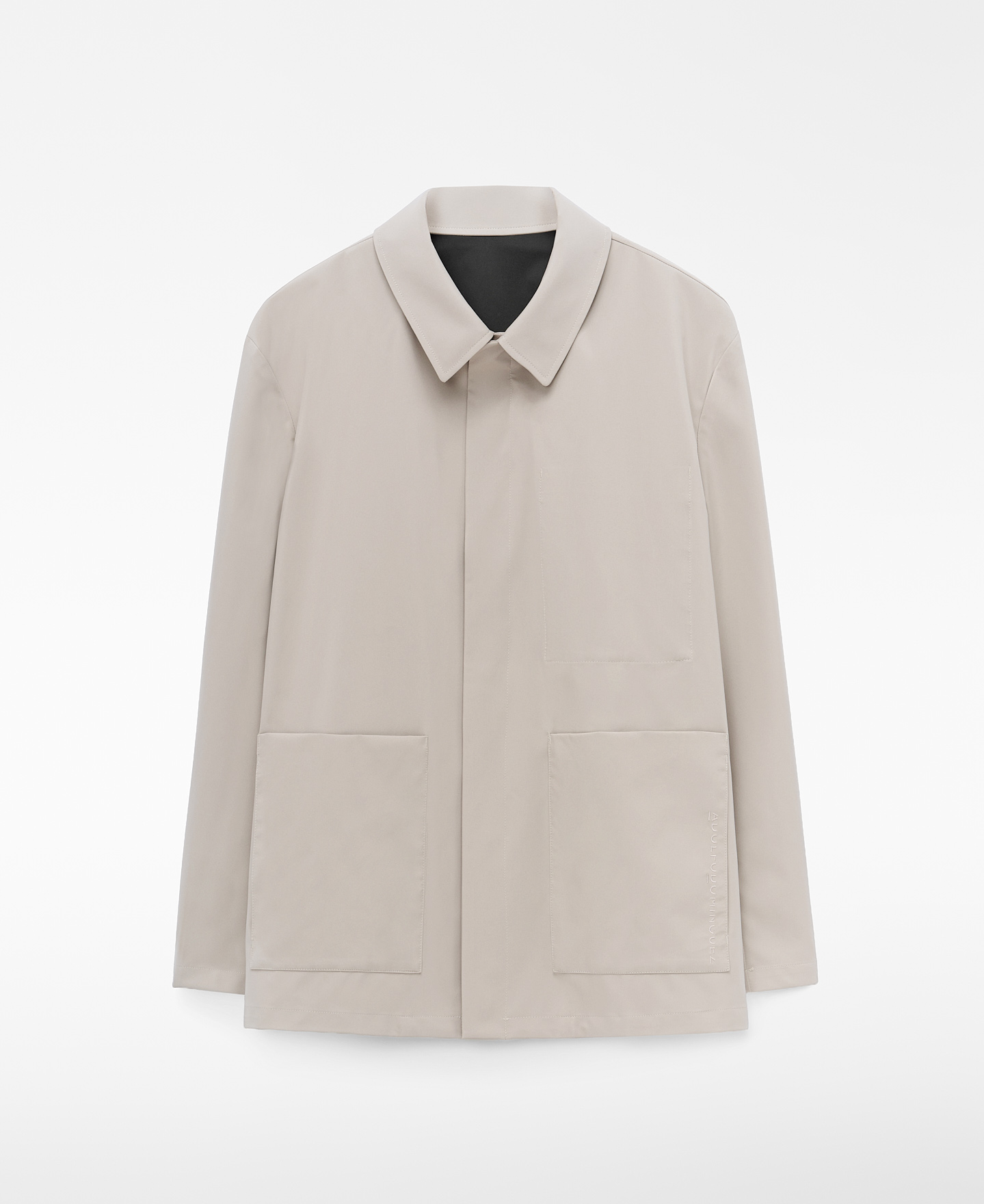 Nylon spread collar jacket image number 6