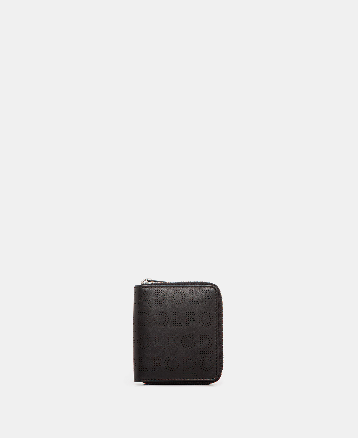 Leather embossed logo wallet image number 0