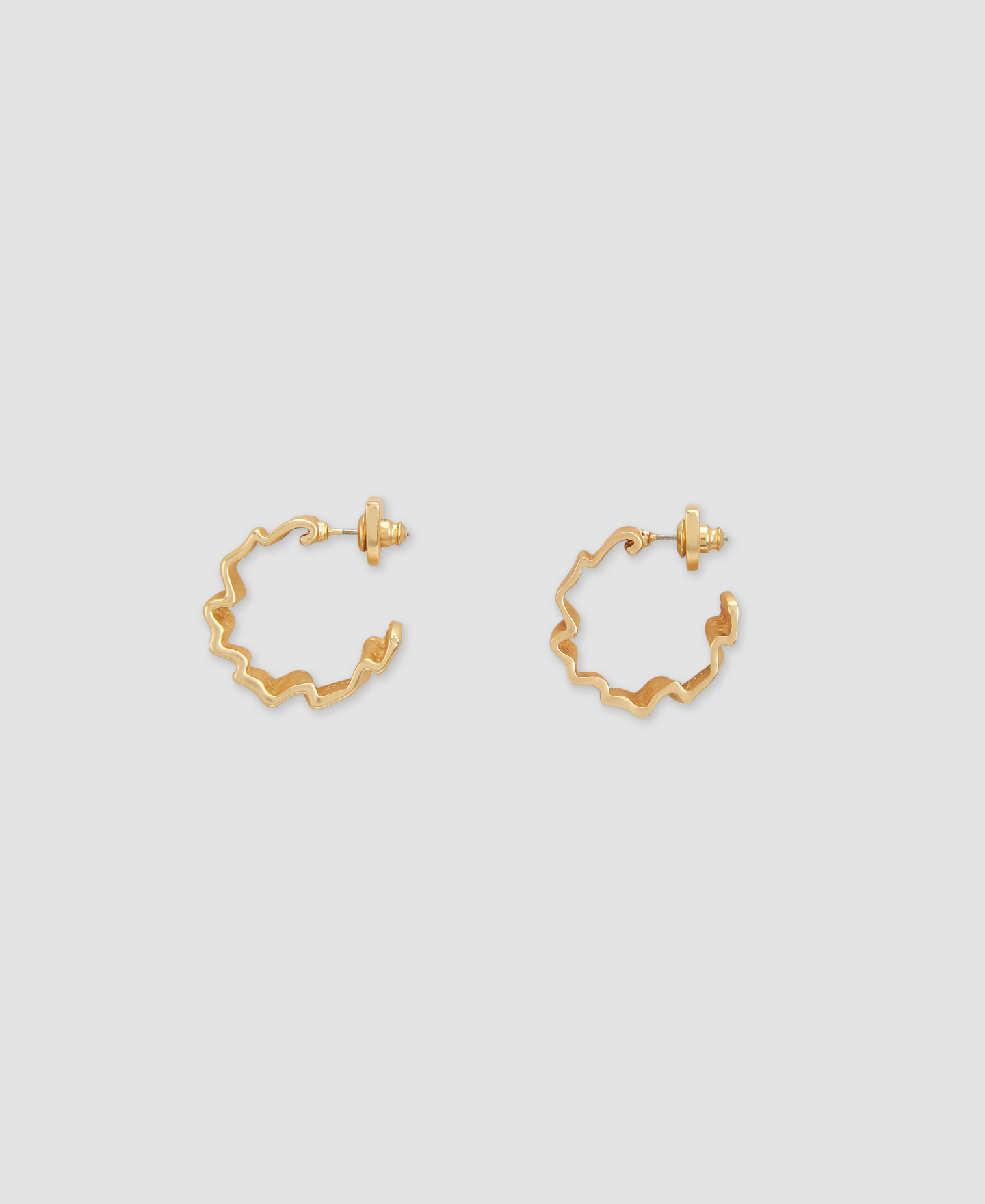 Zinc folded earring image number 0