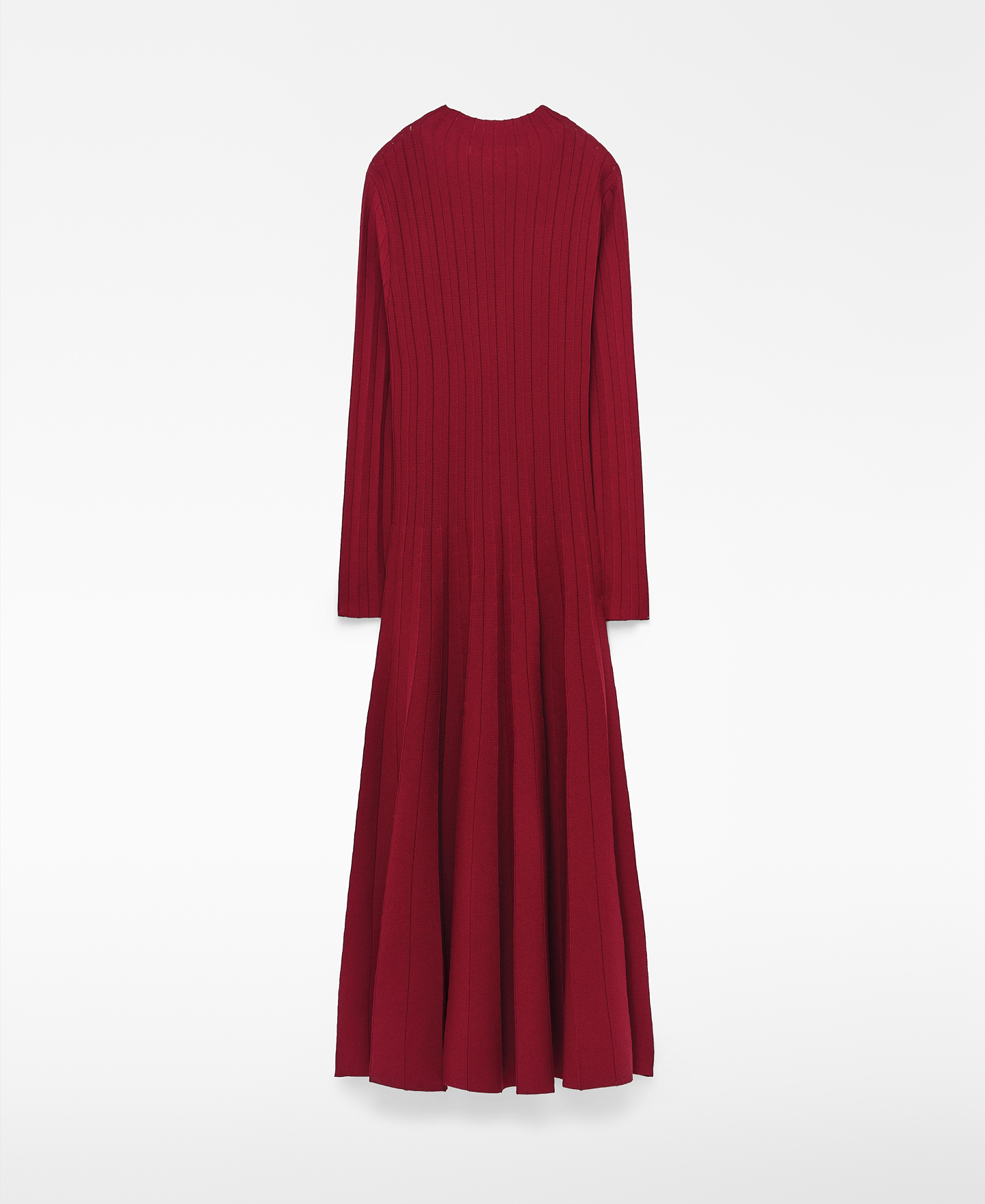 Perkins collar pleated knit dress image number 5