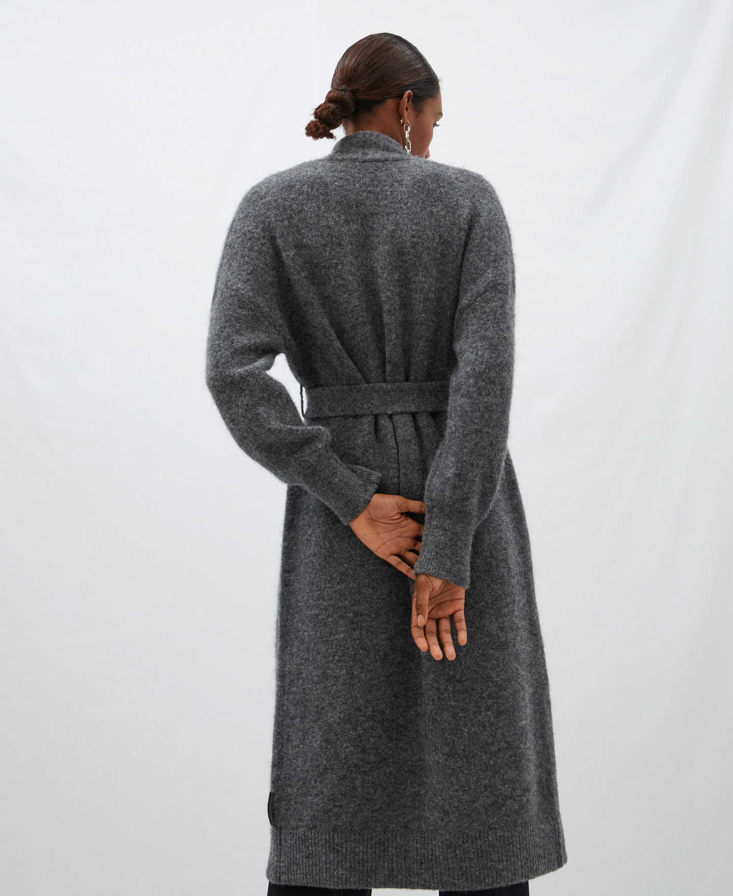 Merino wool and alpaca long jacket image number 2