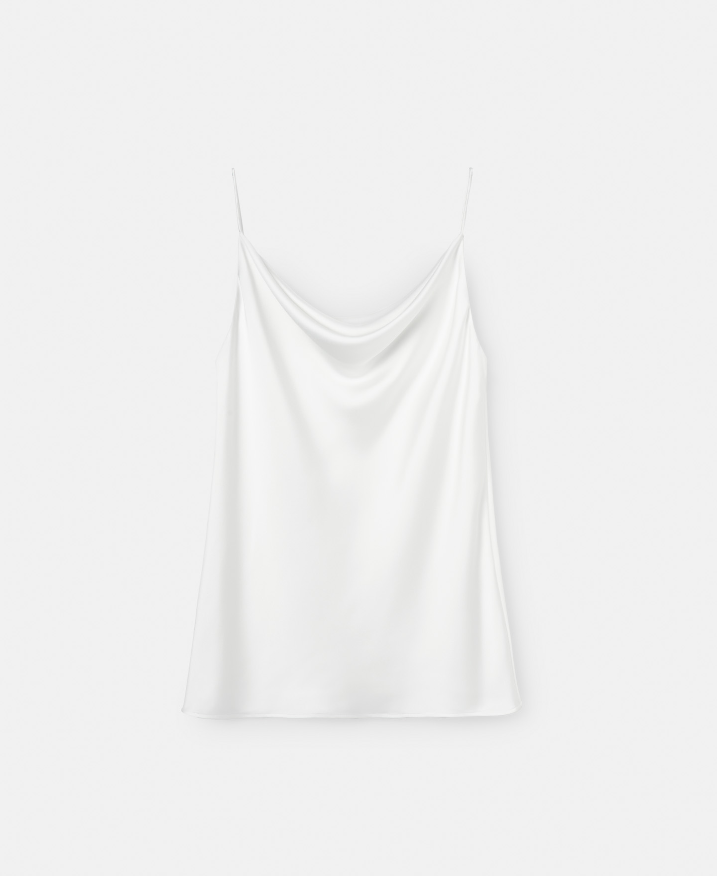 Satin top with draped neckline image number 4