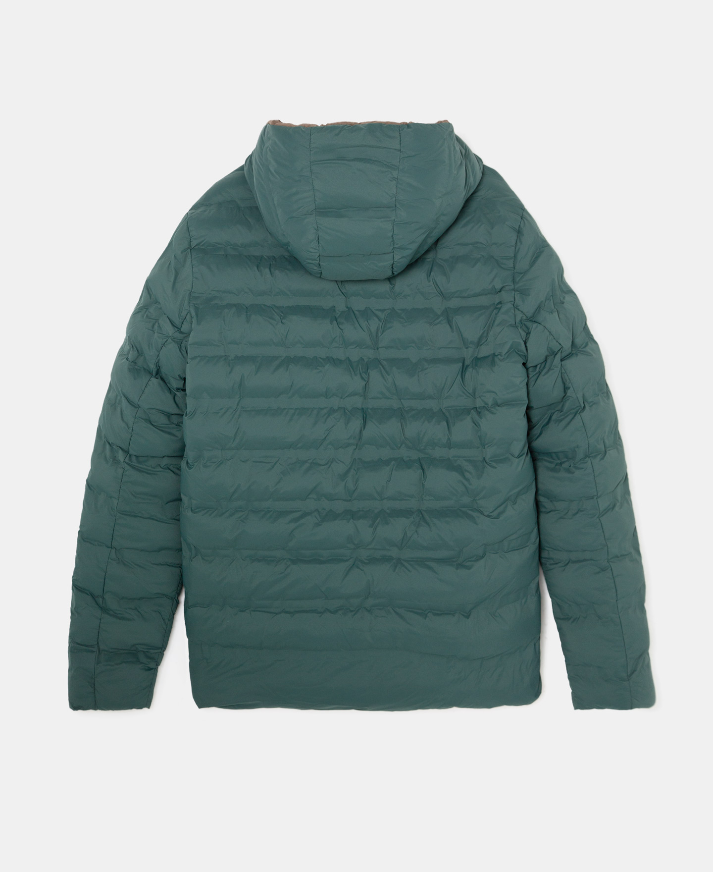 Nylon padded jacket with hood image number 7