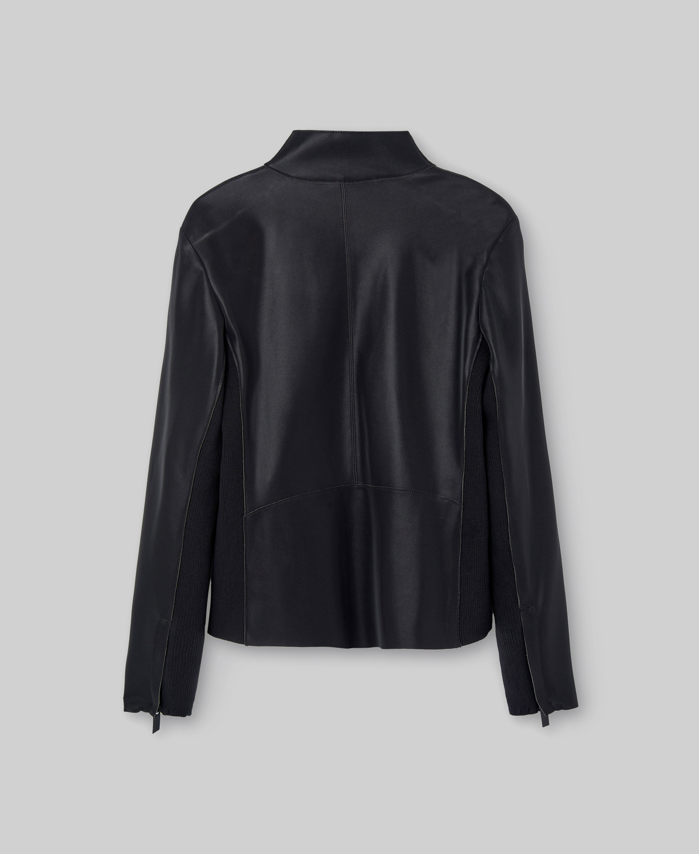 Chaqueta biker en textura piel image number 7