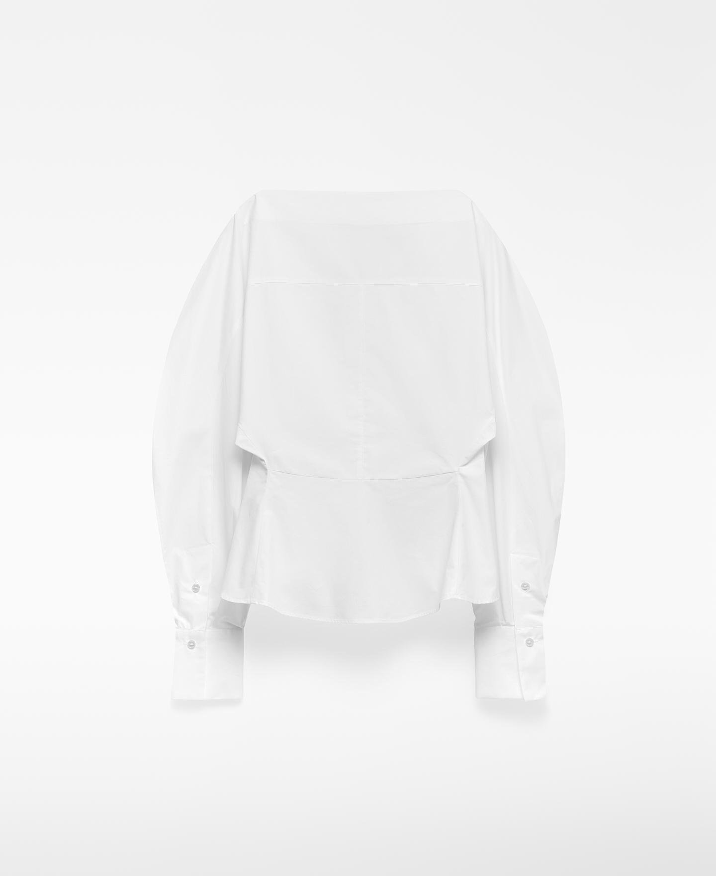 Camisa escote barco algodón mujer image number 5