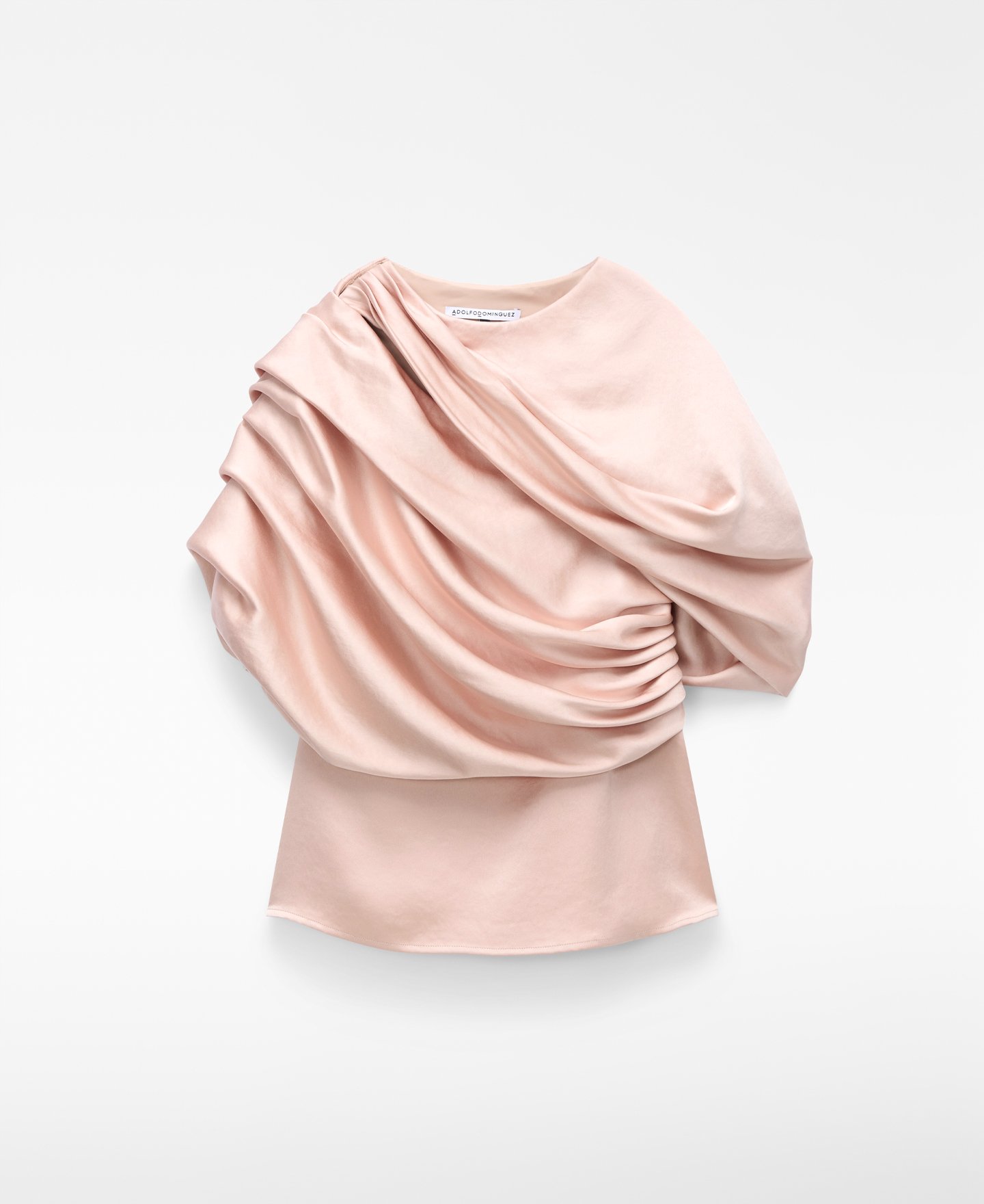 Top satinado drapeado image number 4