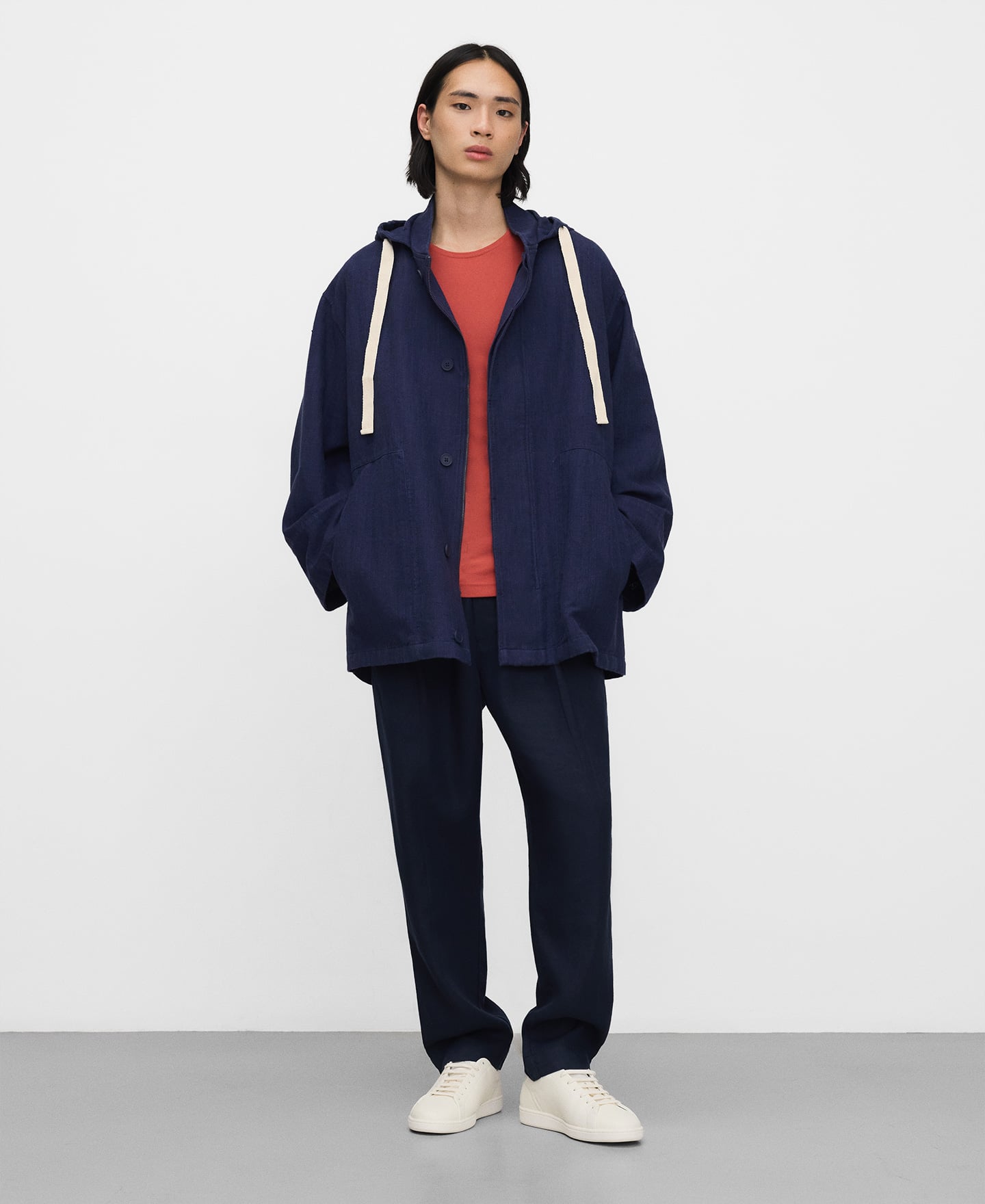 European linen jogger trousers image number 1