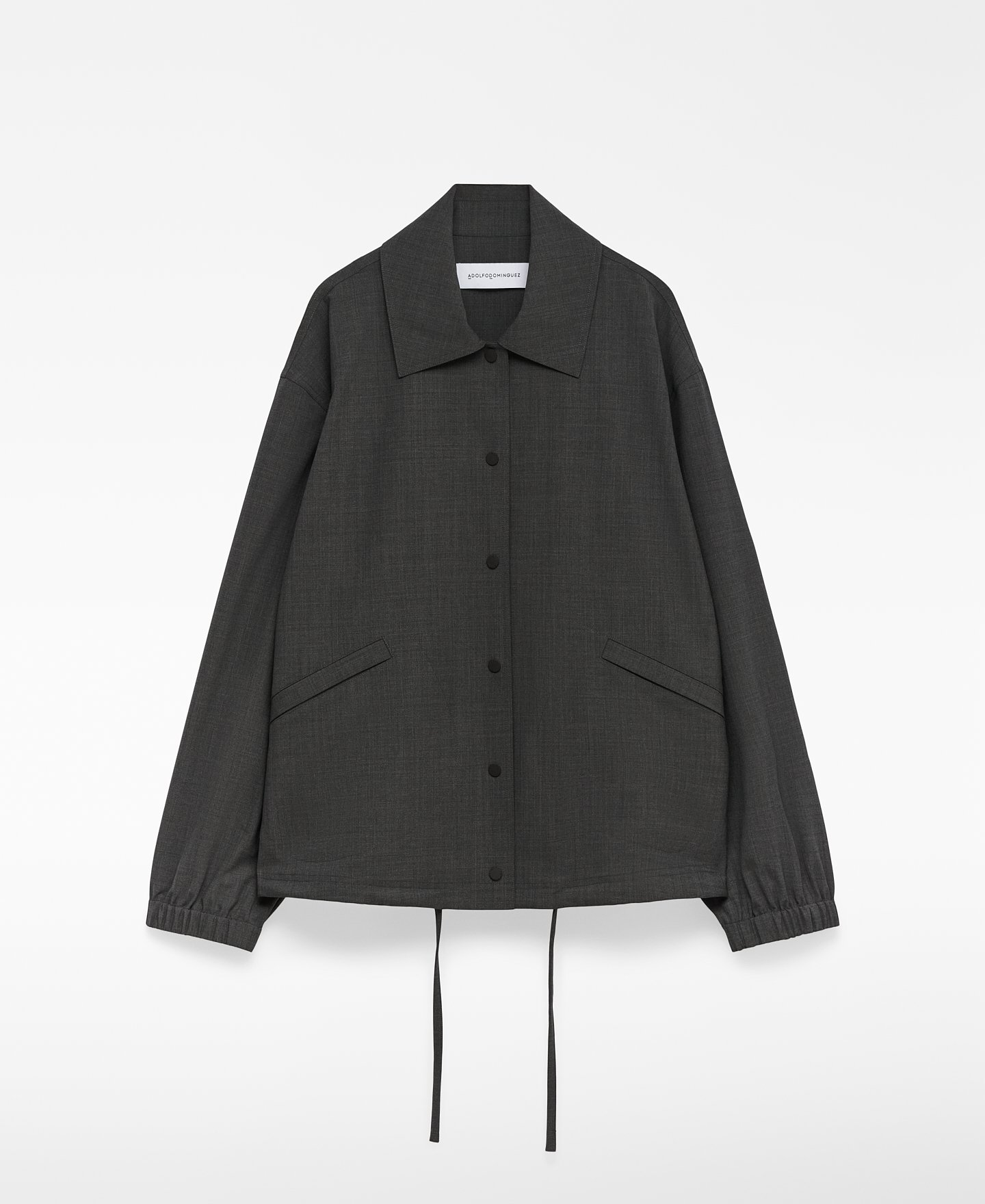Overshirt with adjustable hem woman image number 4