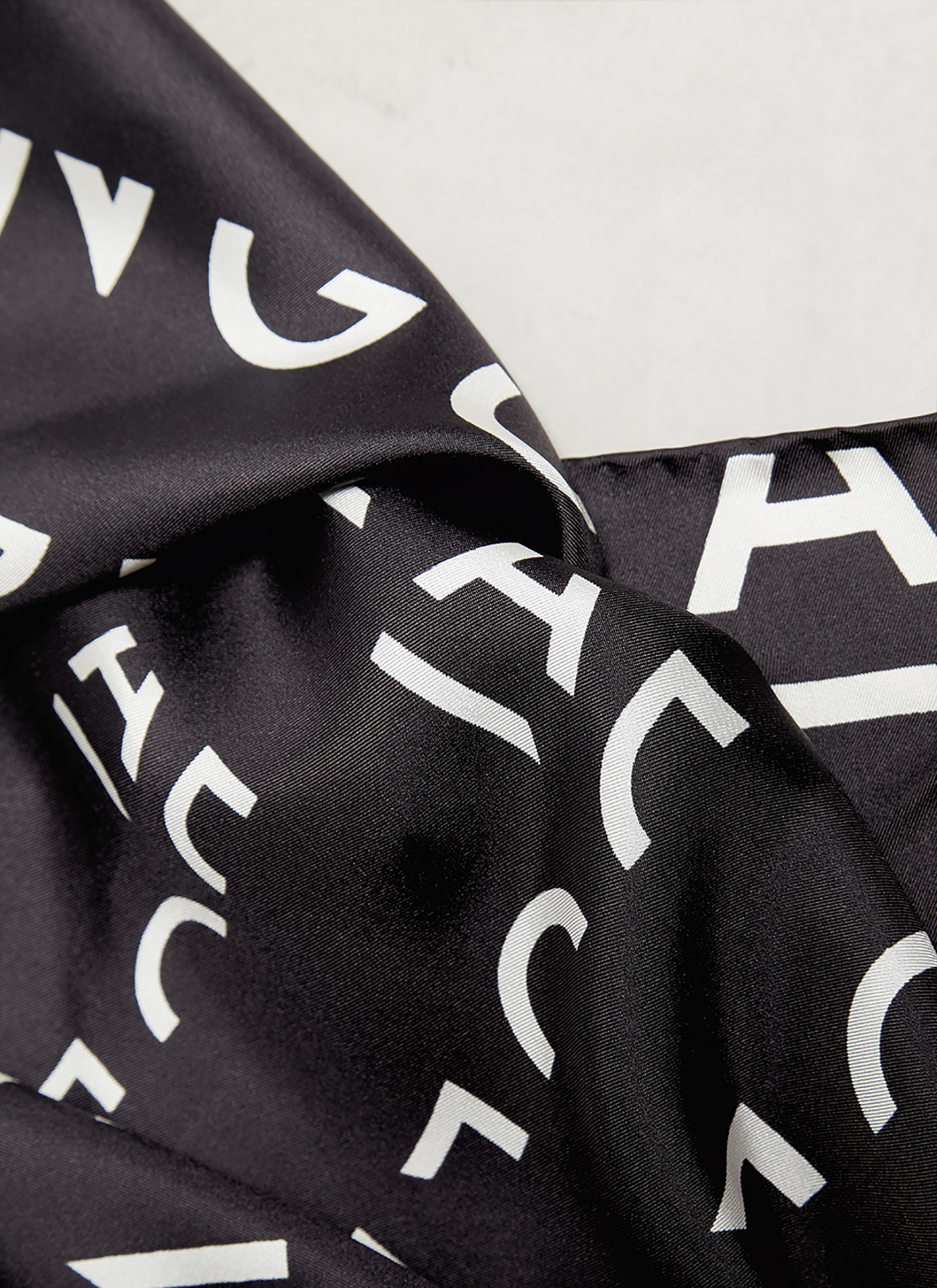 Silk scarf with logo image number 2