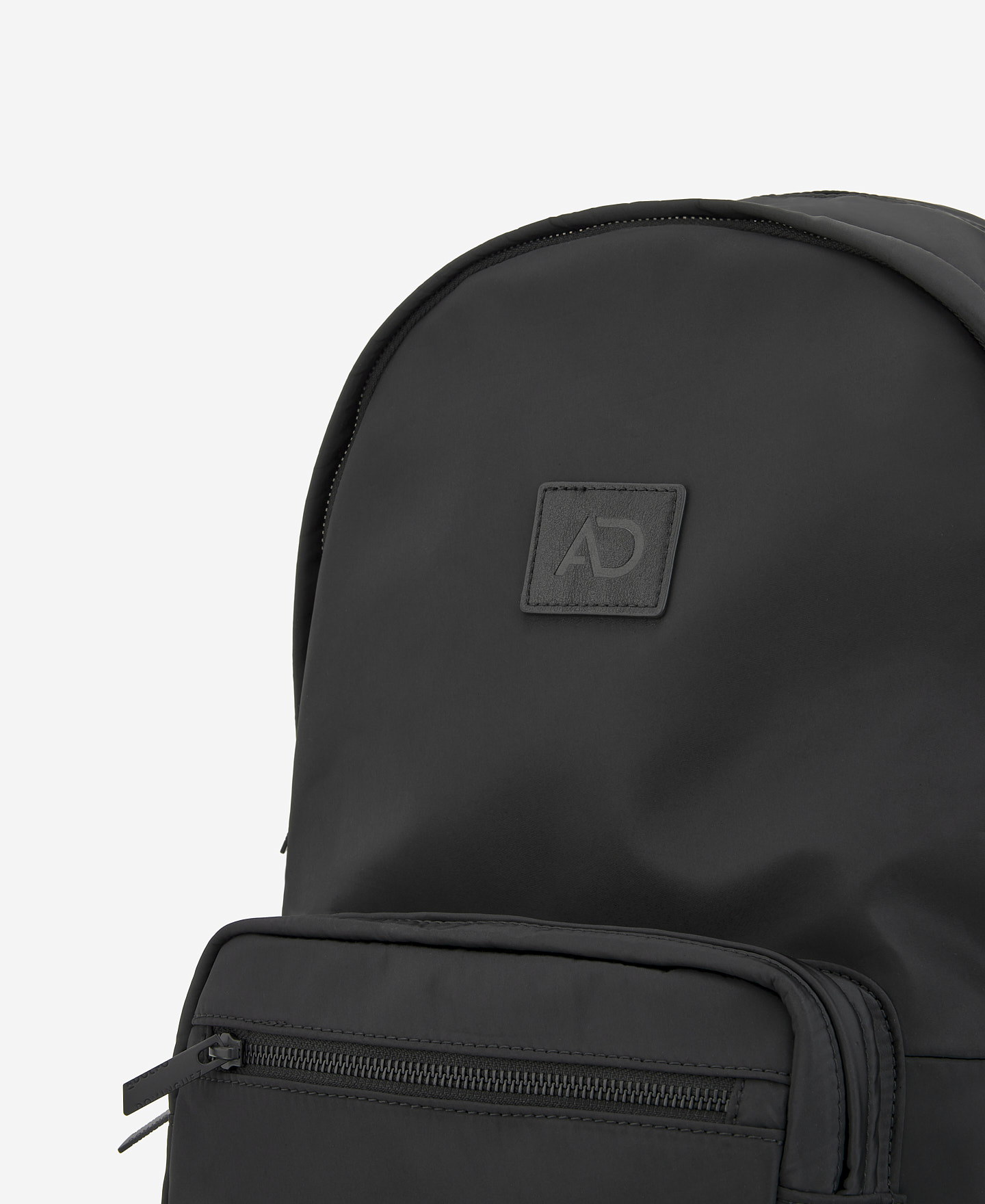 Recycled materials black backpack image number 3